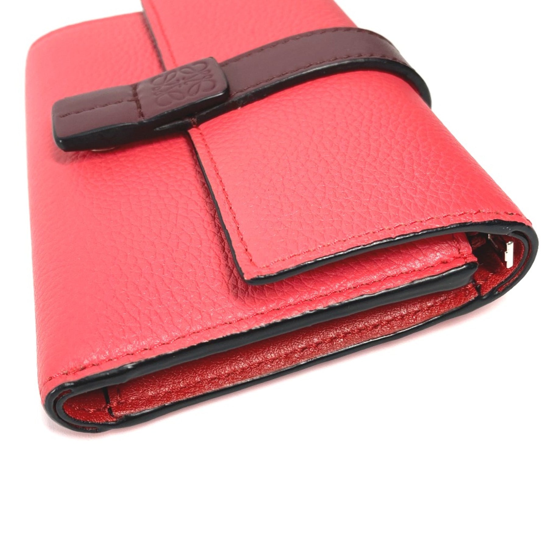 Loewe Bicolor Compact wallet Trifold wallet Brown