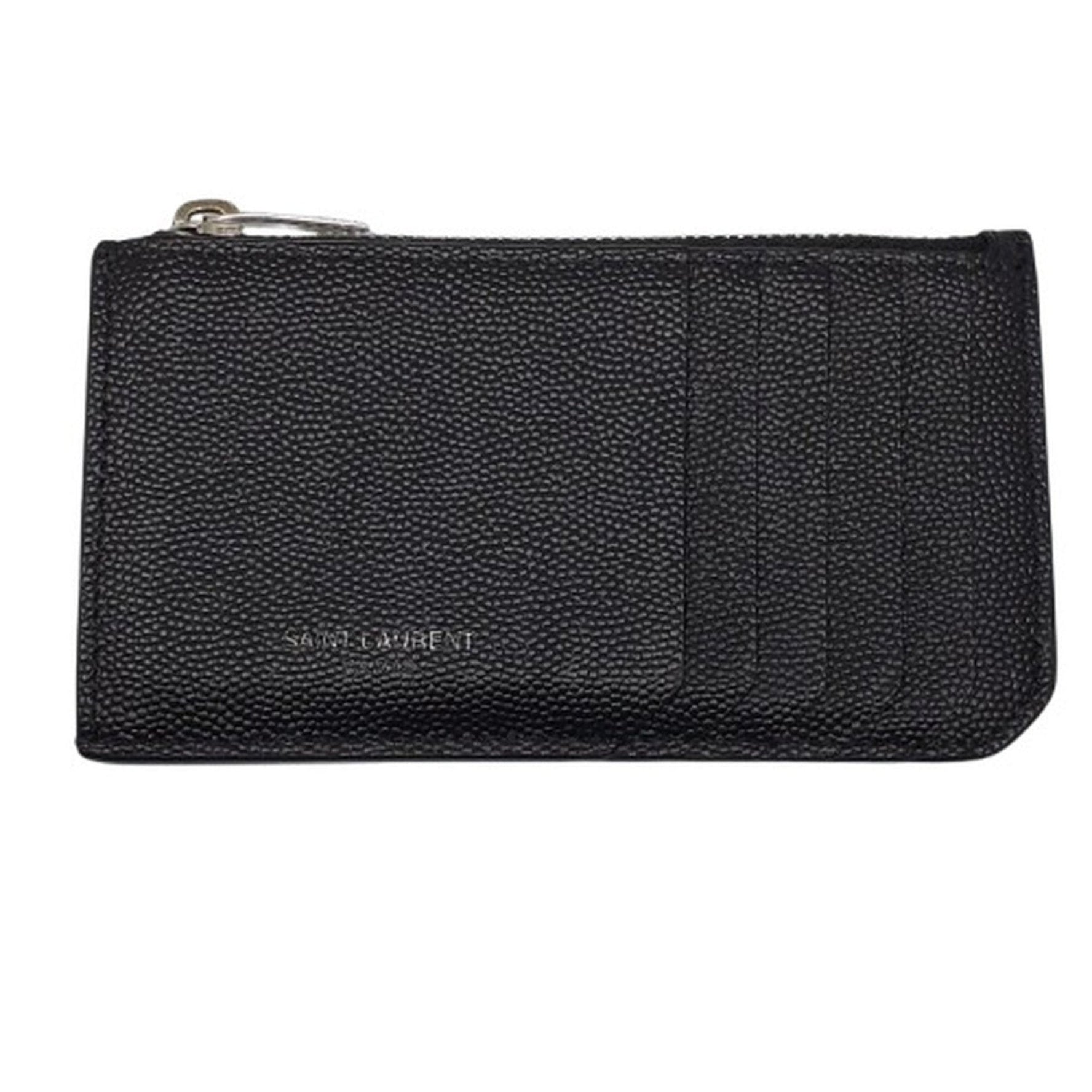 SAINT LAURENT Caviar Leather Card and Coin Case Kaizuka Store