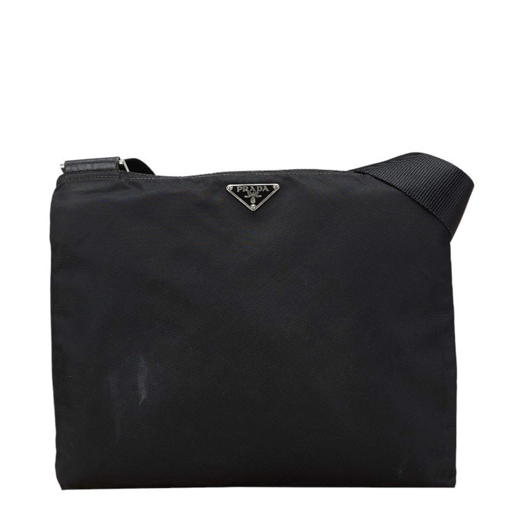 Prada Triangle Plate Shoulder Bag Nylon