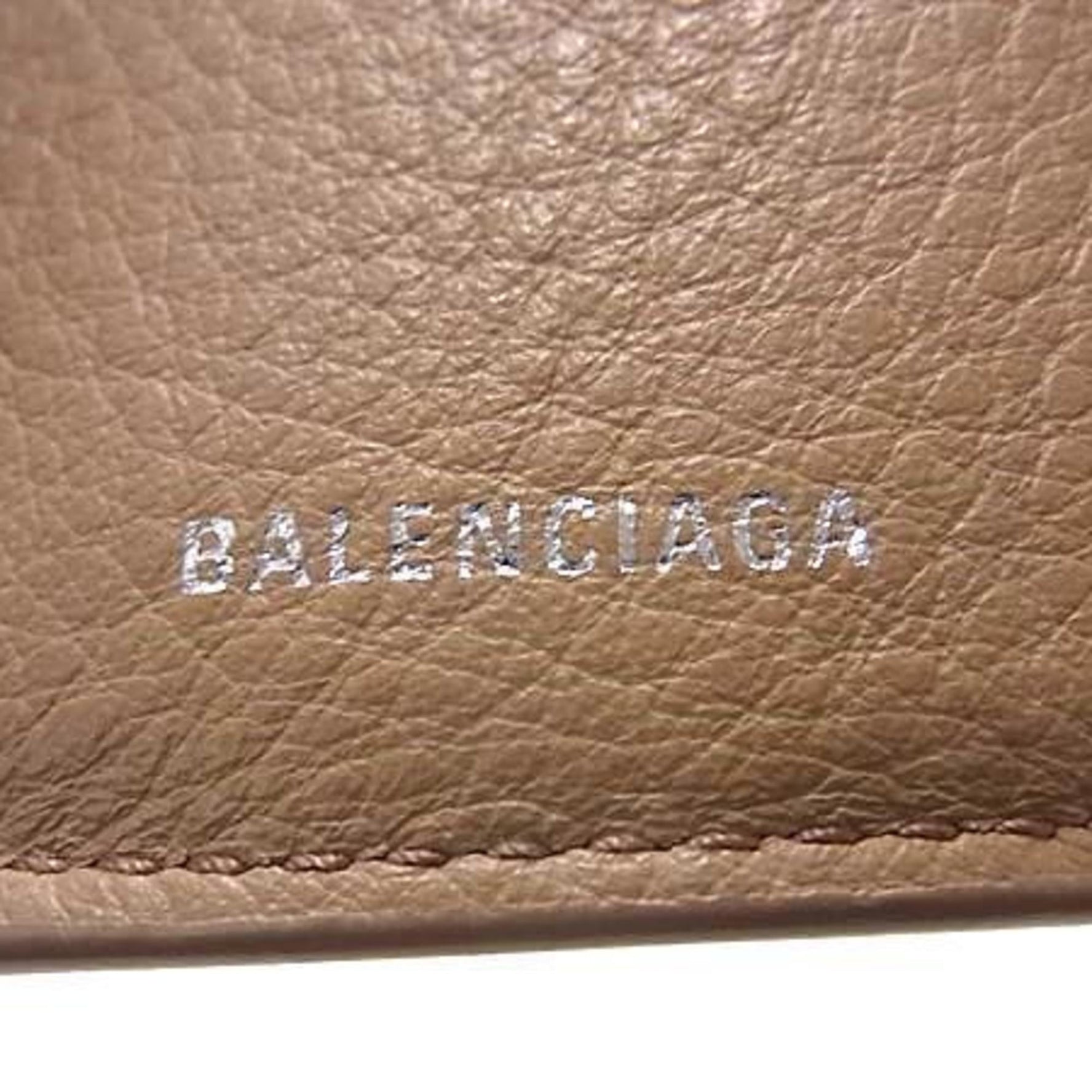 BALENCIAGA Paper Mini Wallet Leather Trifold