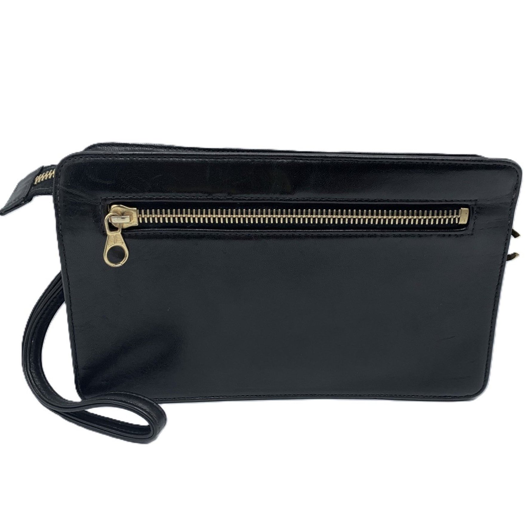 Chanel clutch bag, Coco mark, turn lock, second No. 4, leather