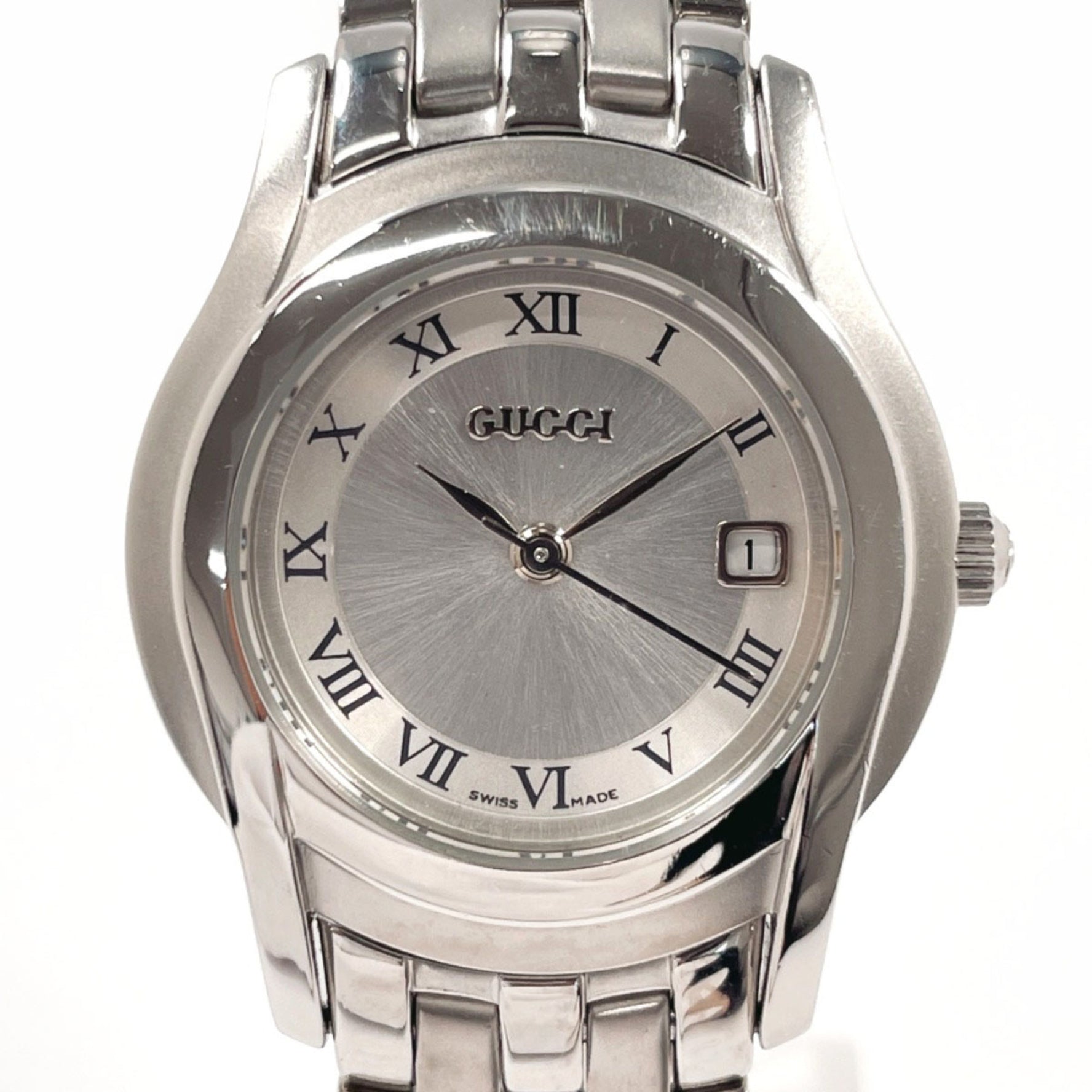 GUCCI Watch Stainless Steel/Stainless Steel Silver Quartz Dial