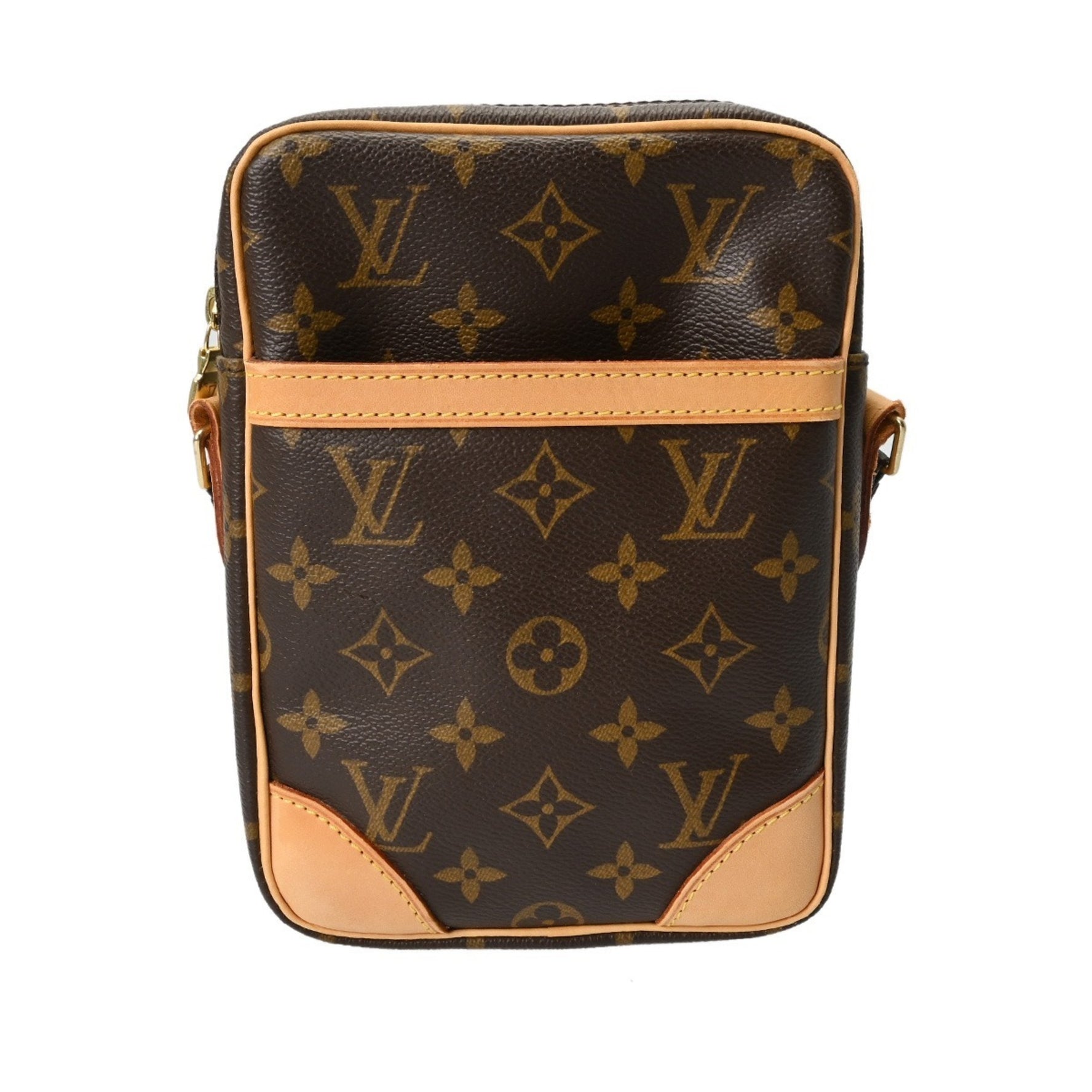 LOUIS VUITTON Monogram Danube Brown Canvas Shoulder Bag