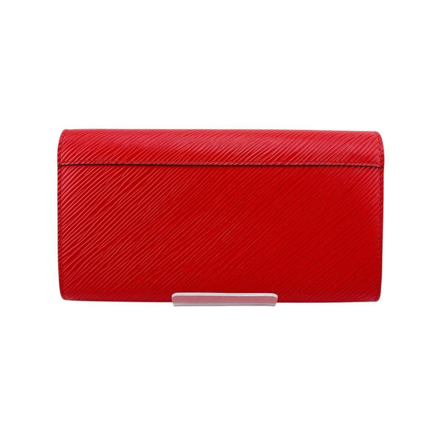 Louis Vuitton Long Wallet Epi Portefeuille Twist Leather Coquelicot
