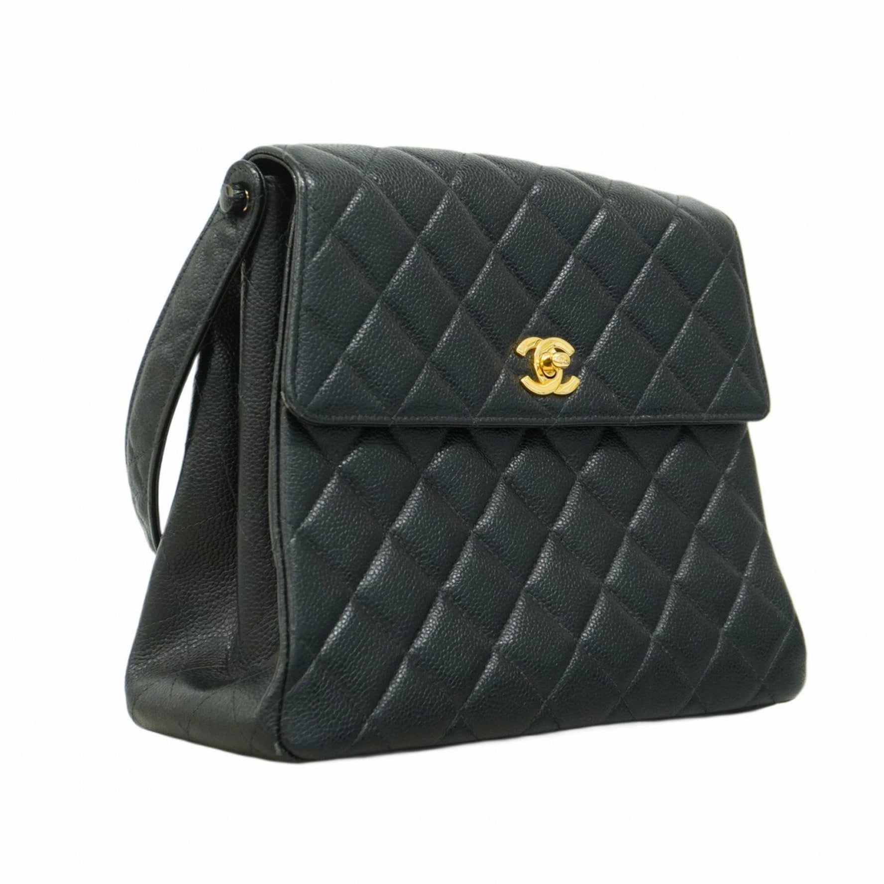 Chanel Matelasse Shoulder Bag in Caviar Skin