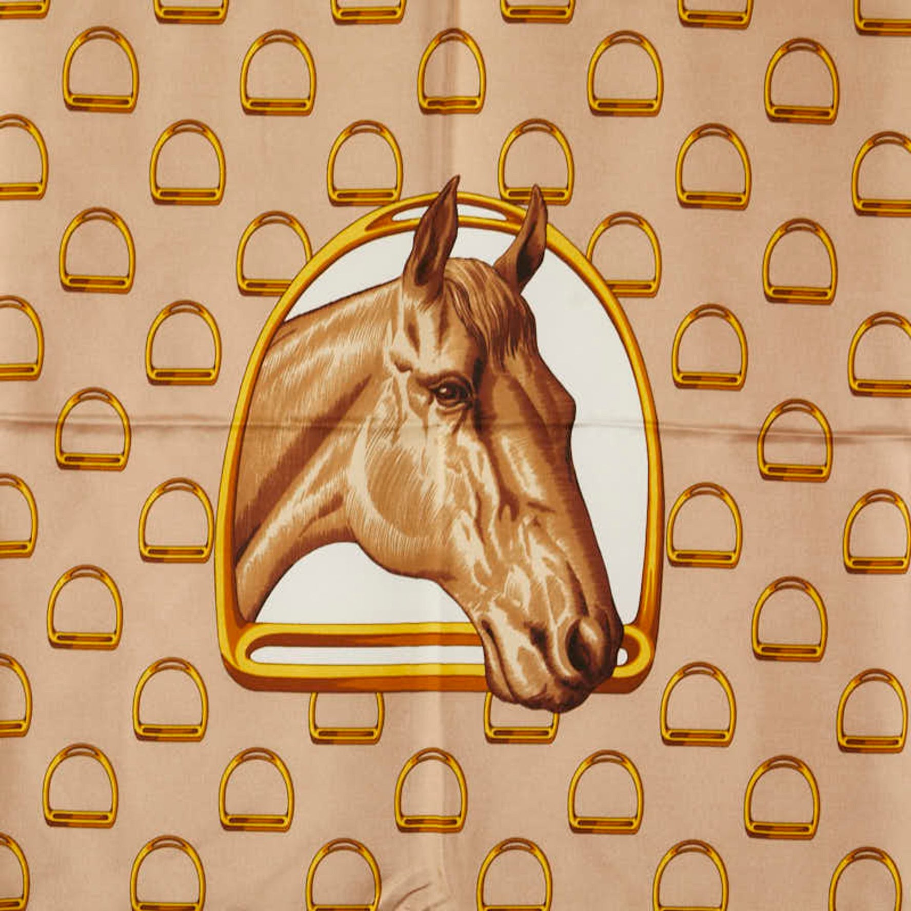 Celine Horsebit Large Scarf, Silk