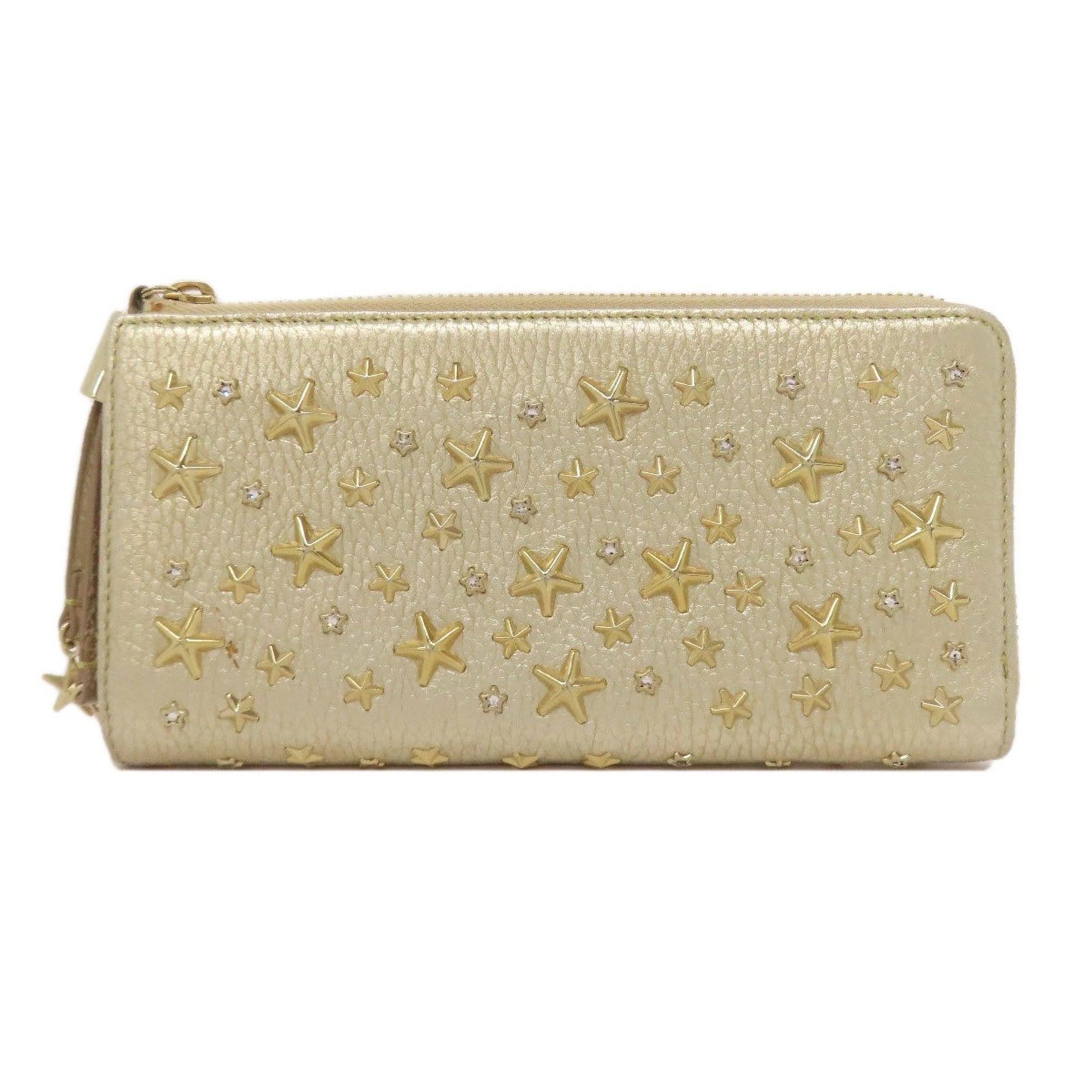 Jimmy Choo Star Motif Long Wallet Leather