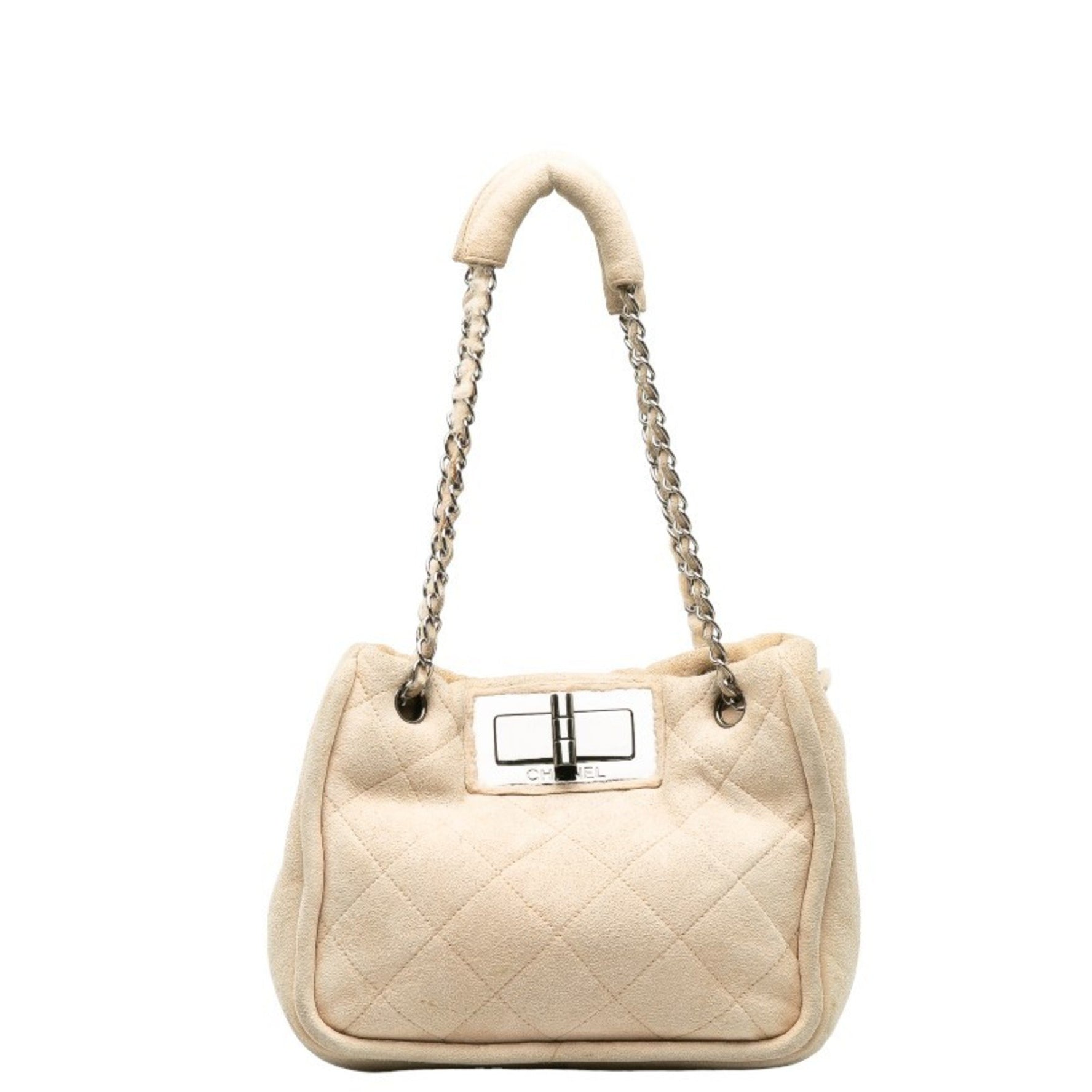 Chanel Matelasse Metal Fittings Boa Chain Shoulder Bag Suede