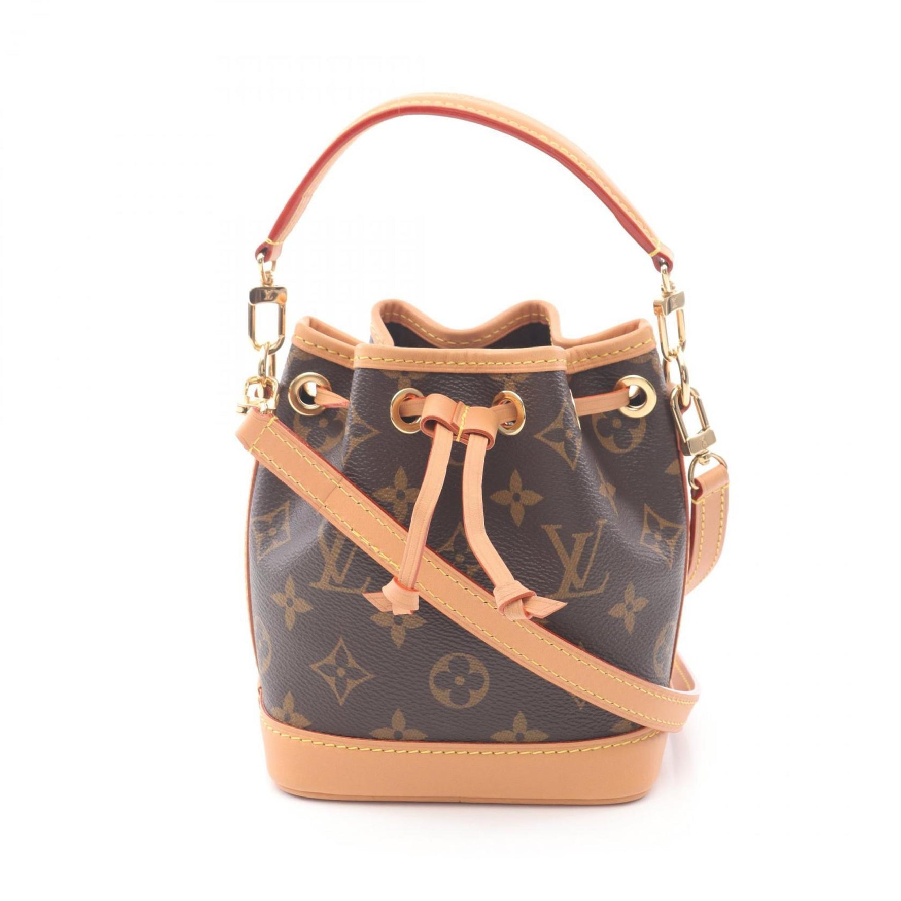 Louis Vuitton Nano Noe Handbag, Coated Canvas and Leather, Monogram
