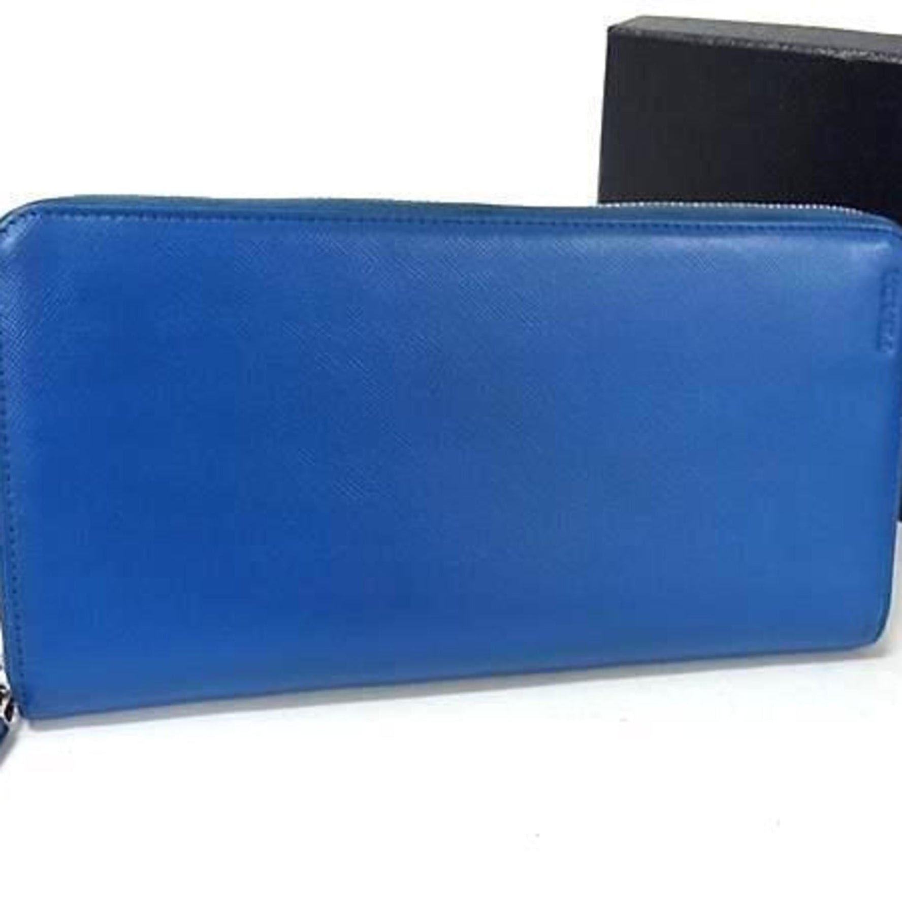 PRADA Saffiano Leather Men's Round Long Wallet