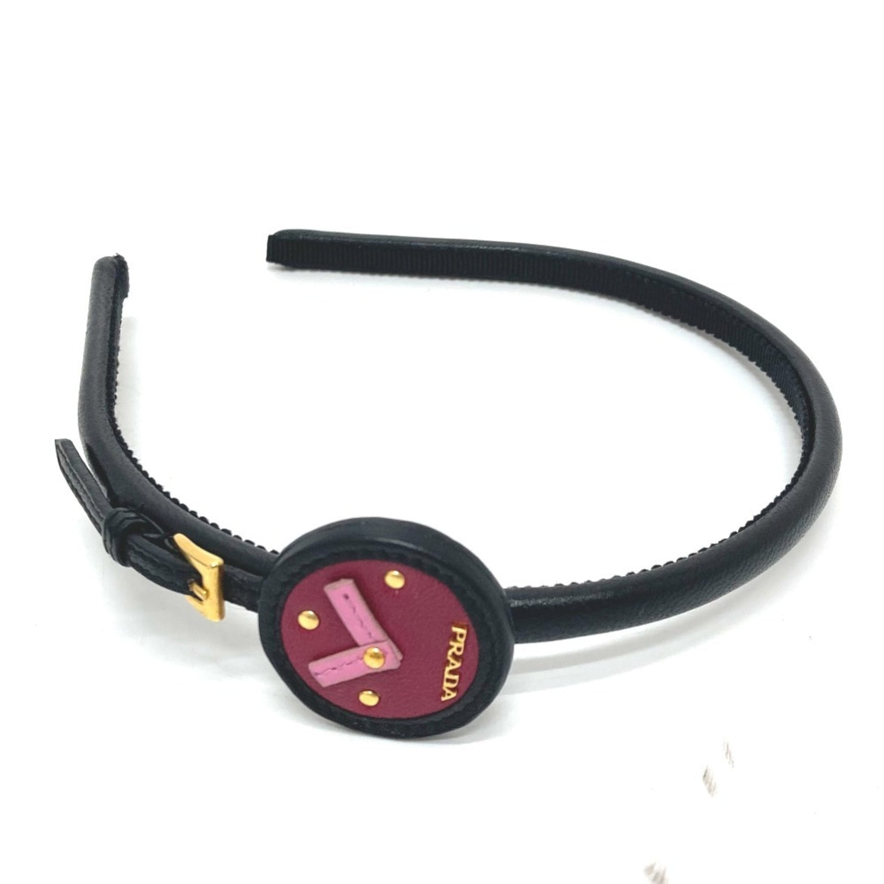PRADA Witch motif hair accessory, small item, headband, leather