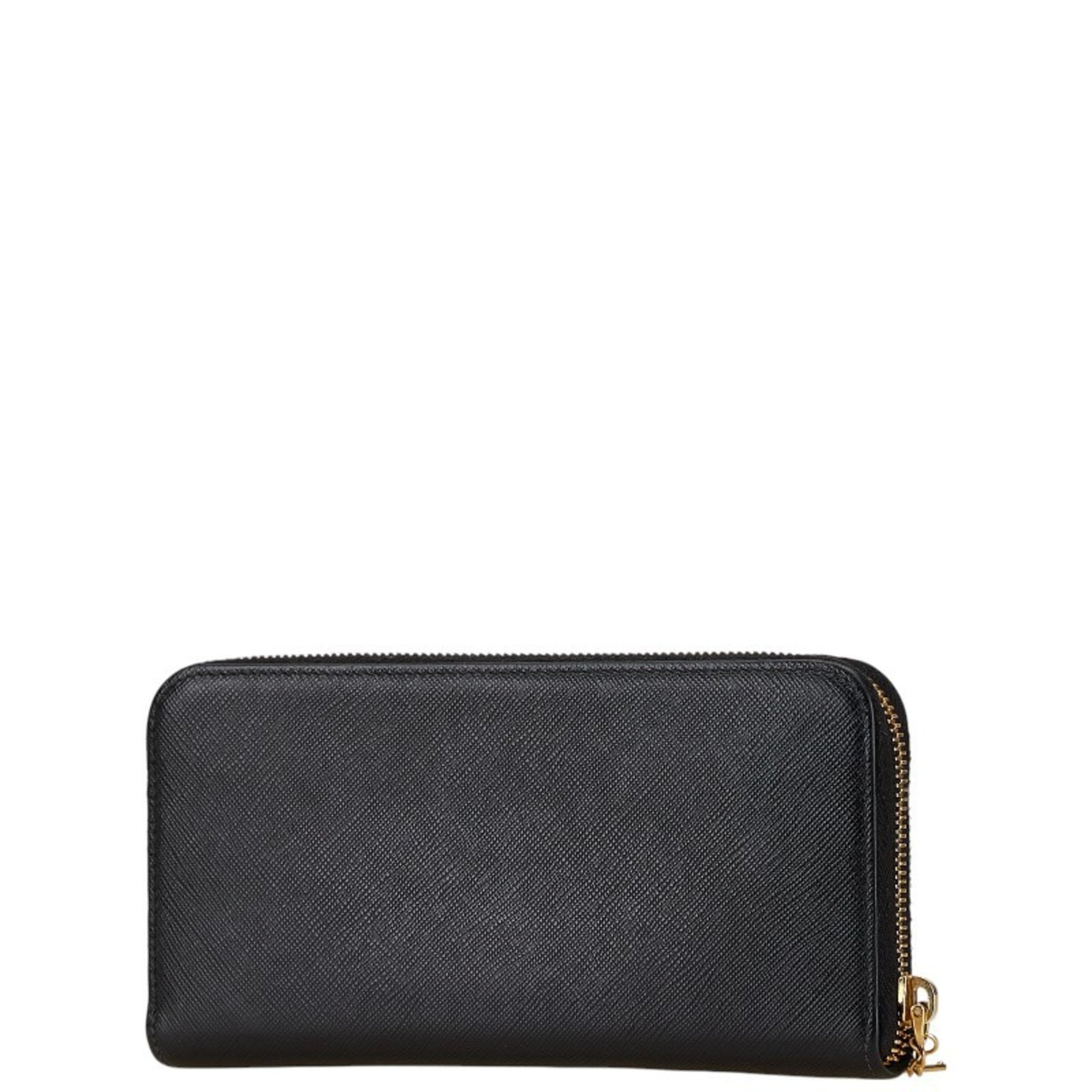 Prada Round Long Wallet Leather