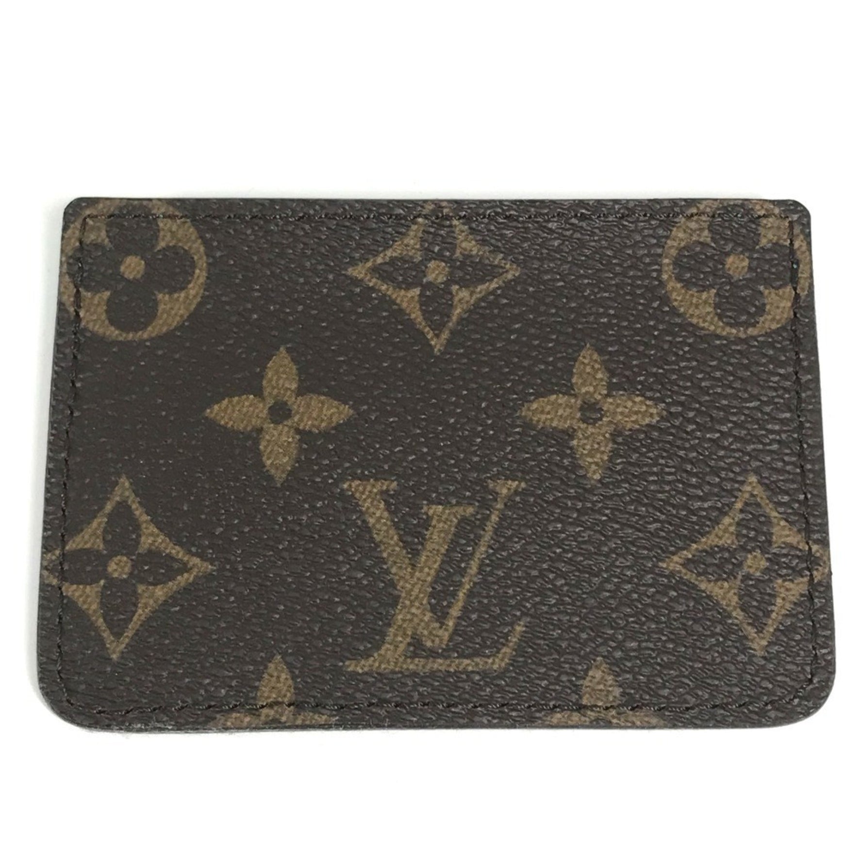 Louis Vuitton Monogram 2011 Shinsaibashi Renewal Commemoration Card Holder Business Case Pass Case/Card Canvas Brown Like New