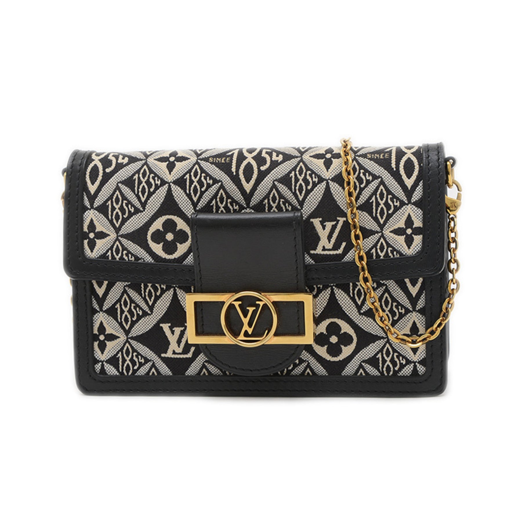 Louis Vuitton Monogram Jacquard Portefeuille Dauphine Chain Shoulder Bag