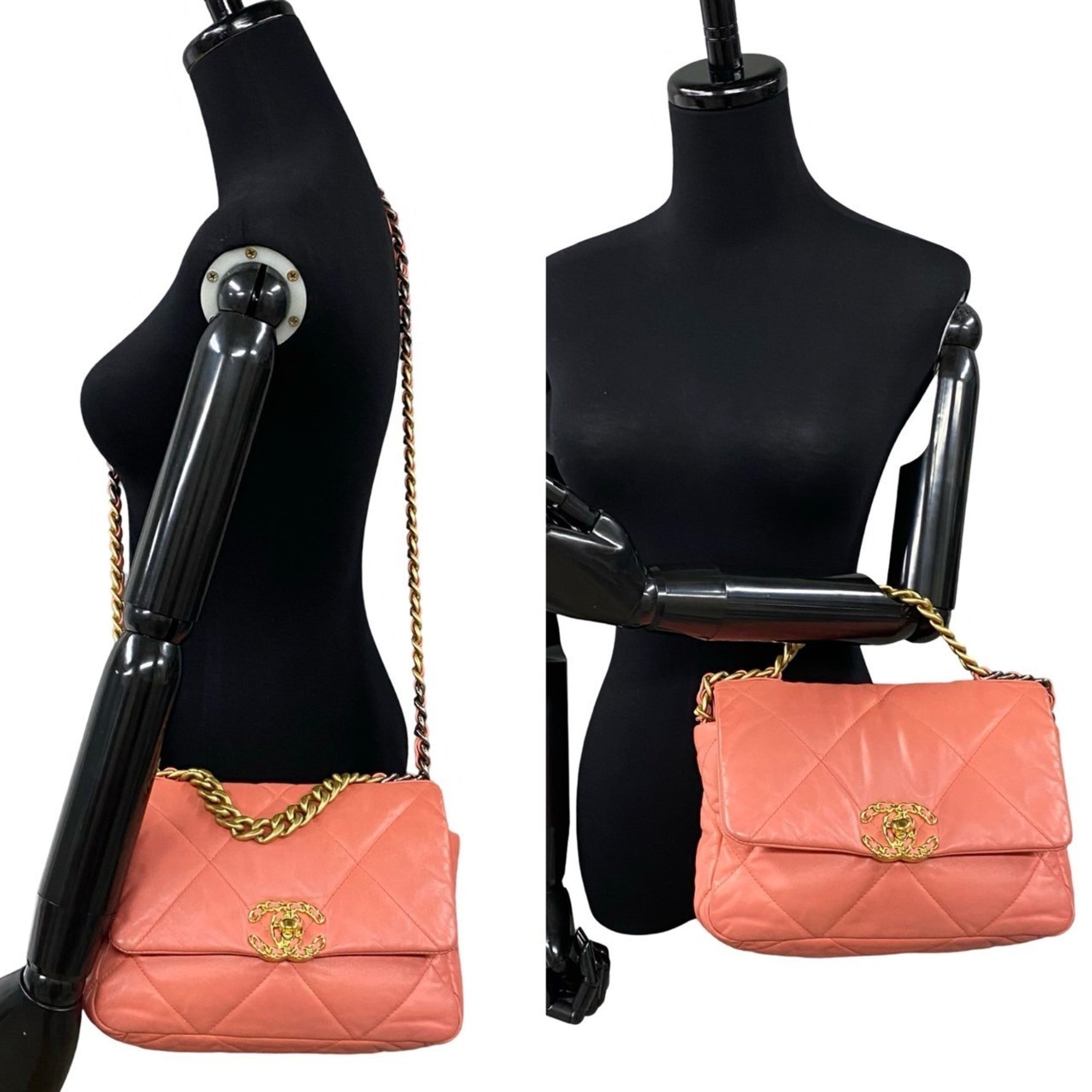 CHANEL 19 Matelasse Lambskin Chain Shoulder Bag