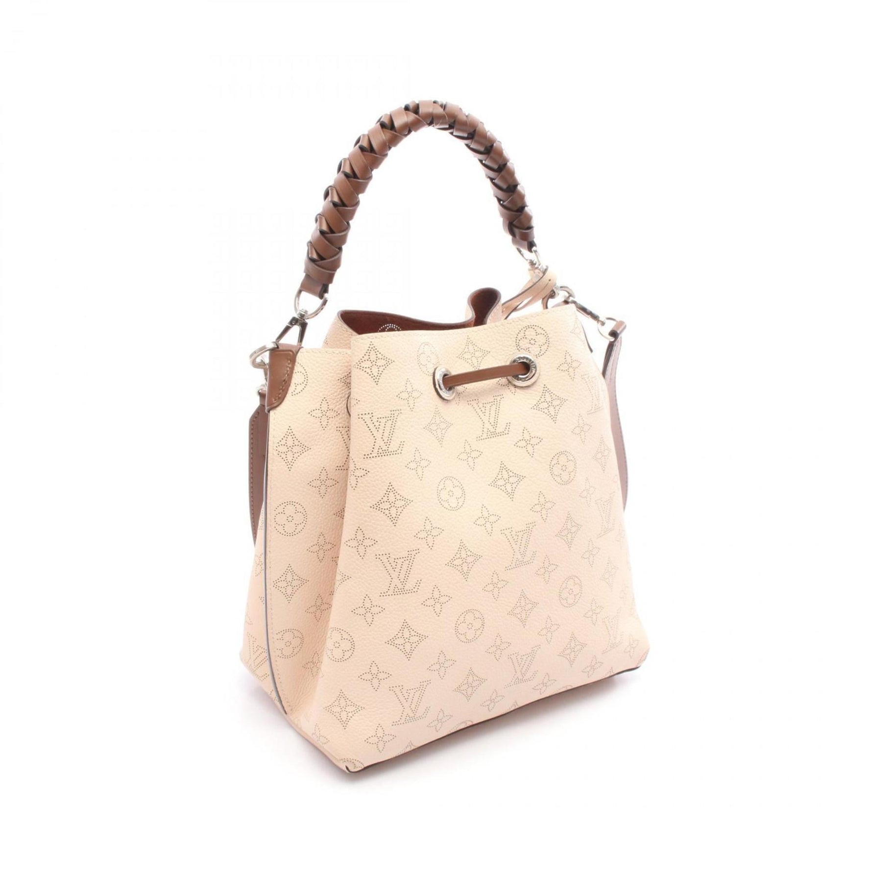 Louis Vuitton Mulia Mahina Creme Handbag, Leather