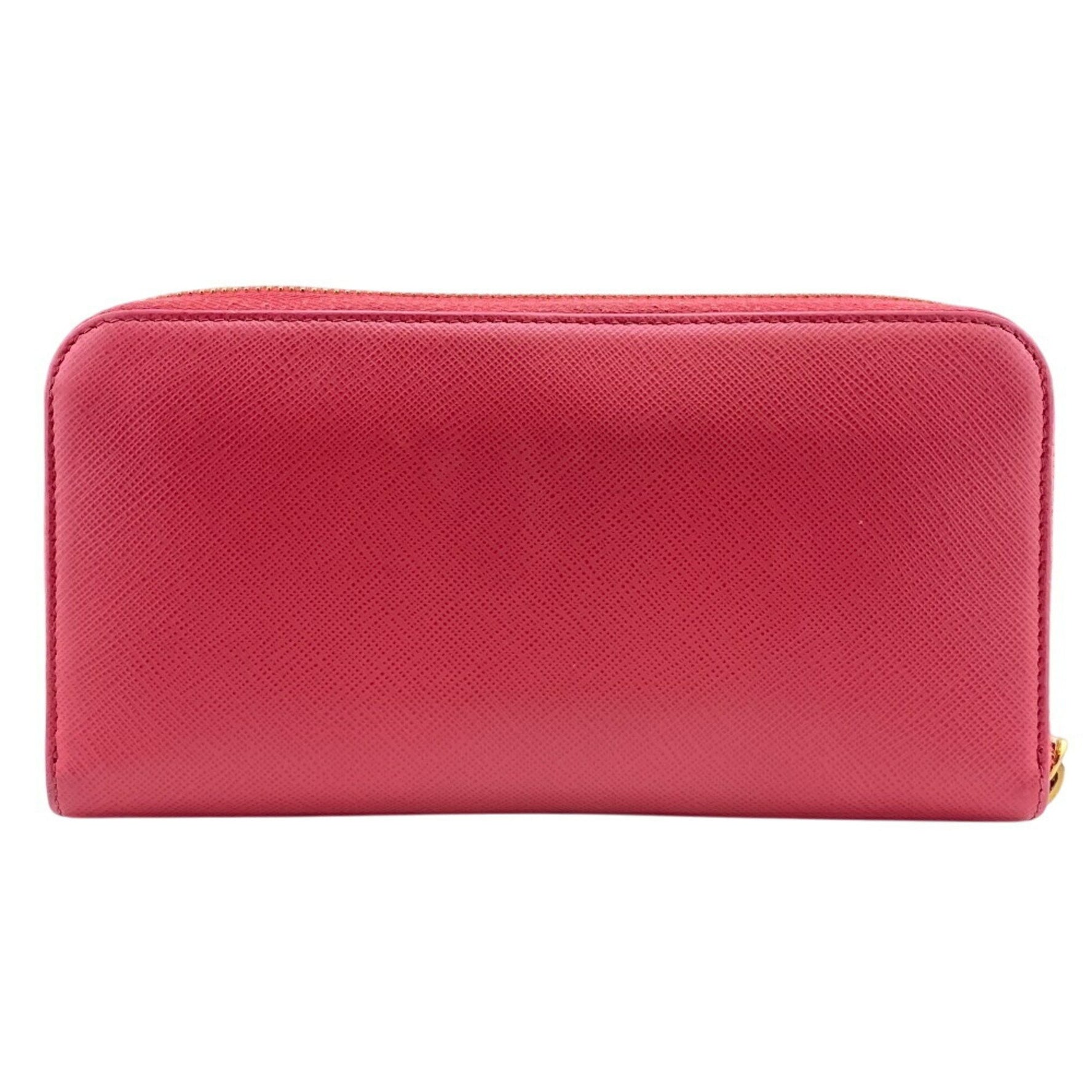 PRADA Saffiano Round Long Wallet