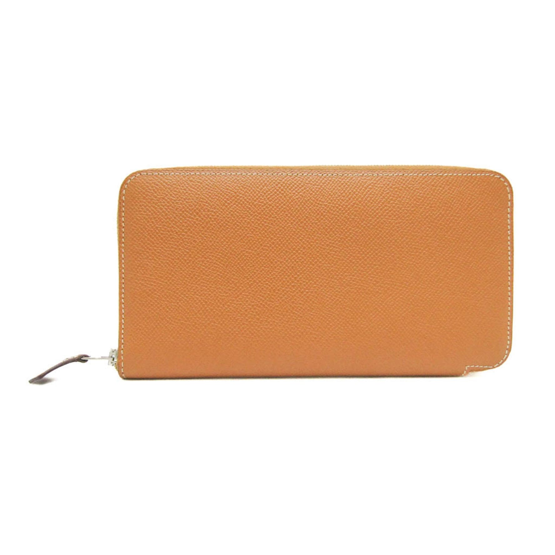 Hermes Silk'in Azap Long Epsom Leather Long Wallet (bi-fold) Blue,Brown