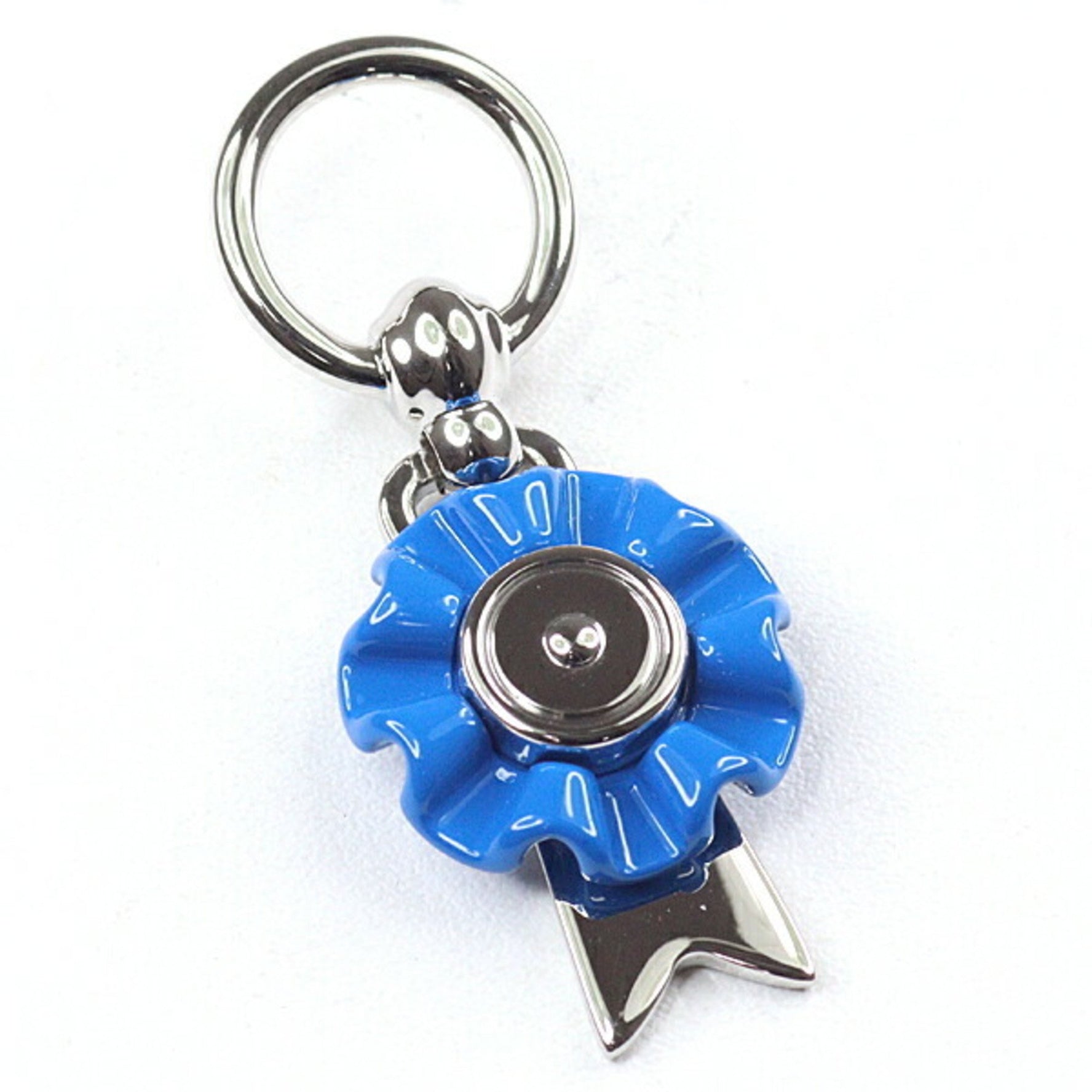 Hermes Twilly Ring Flotte Scarf Charm Paradier Blue Vif