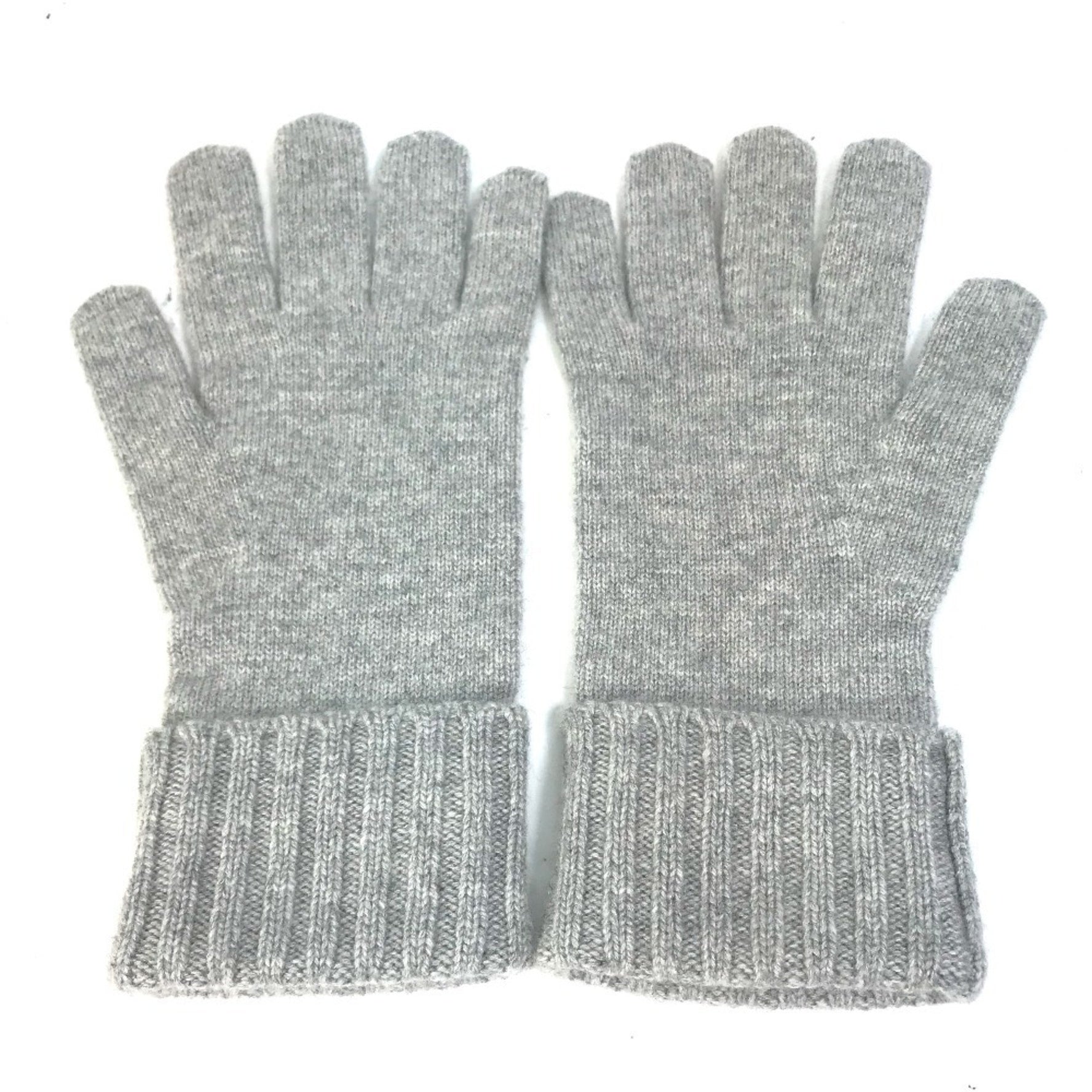Louis Vuitton Damier Leather Patch Gon Helsinki Gloves ada Cashmere Grey