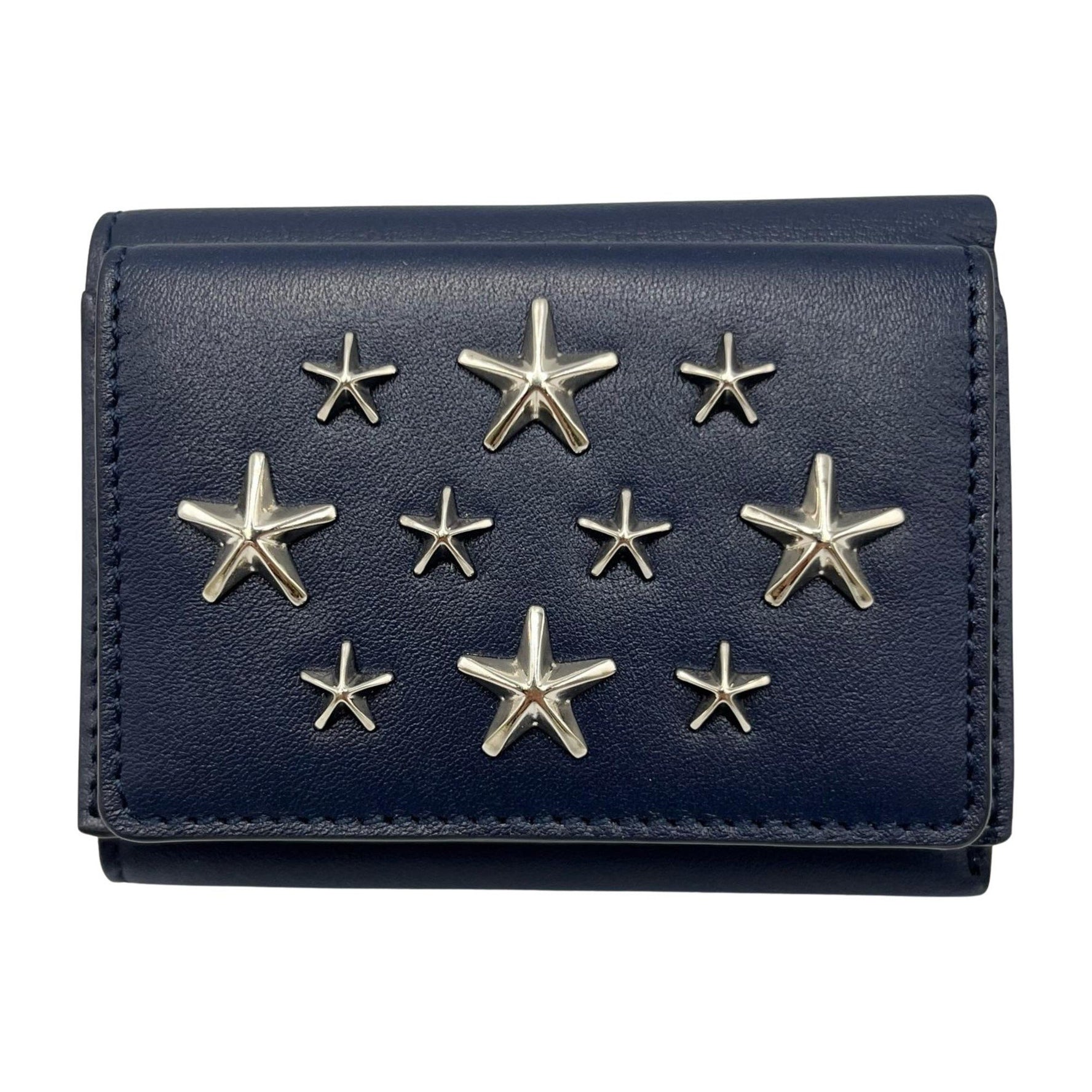 JIMMY CHOO Jaden Tri-fold Wallet in Smooth Leather for Women