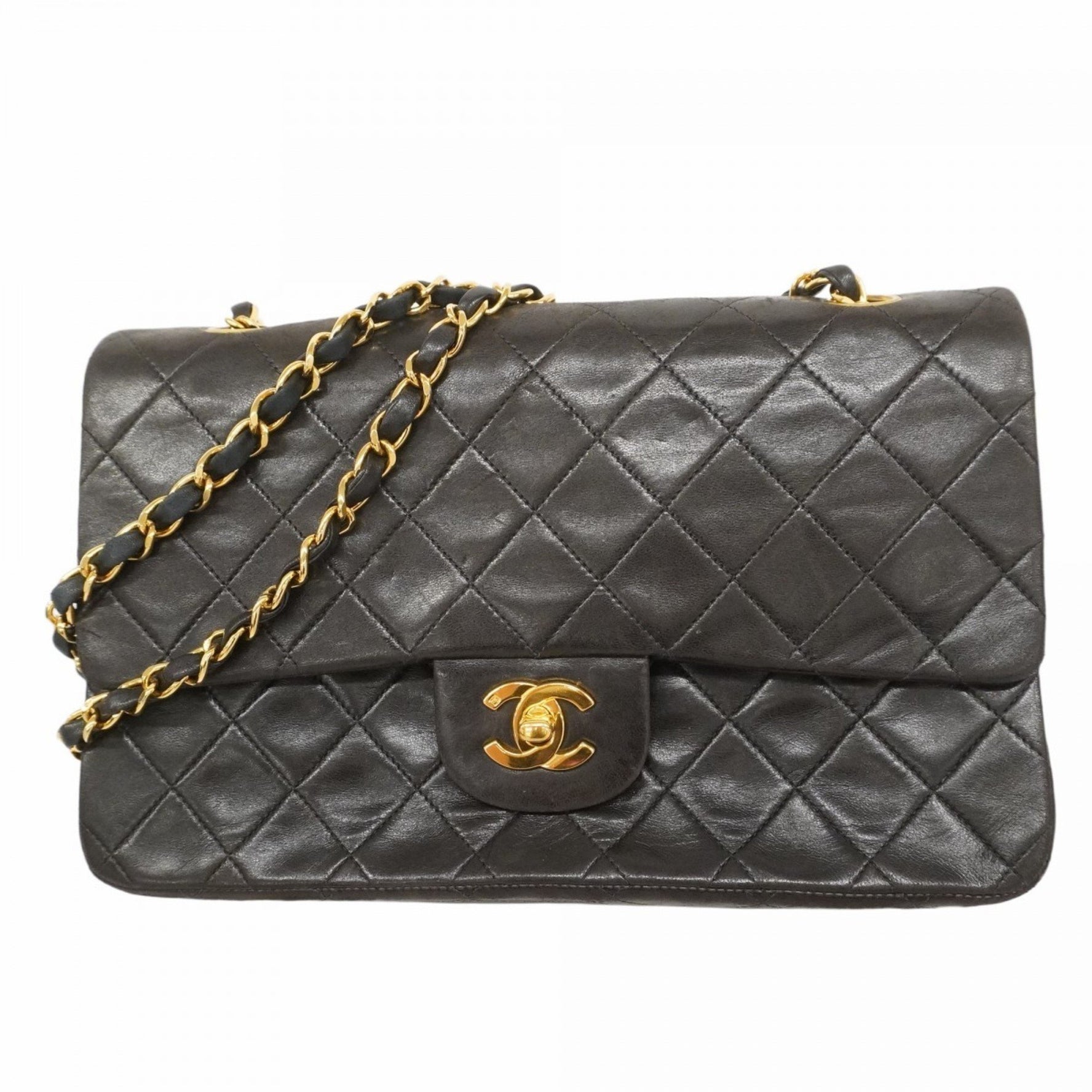 Chanel Matelasse Shoulder Bag with Double Flap and Chain, Lambskin