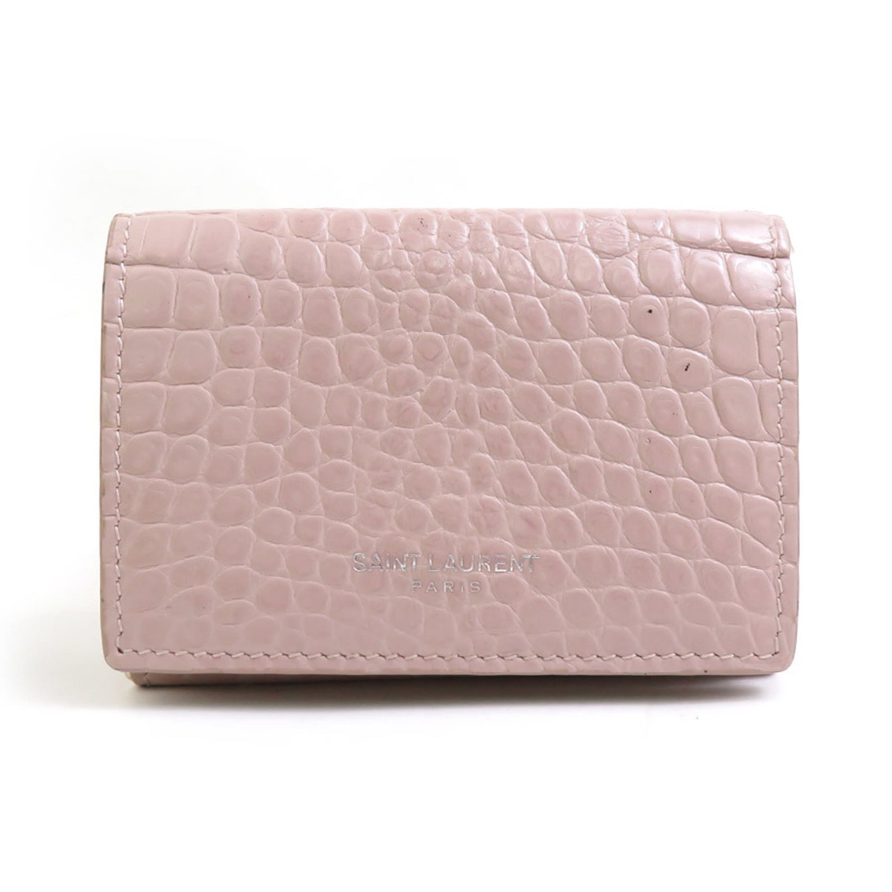 Saint Laurent Tri-fold wallet Embossed leather