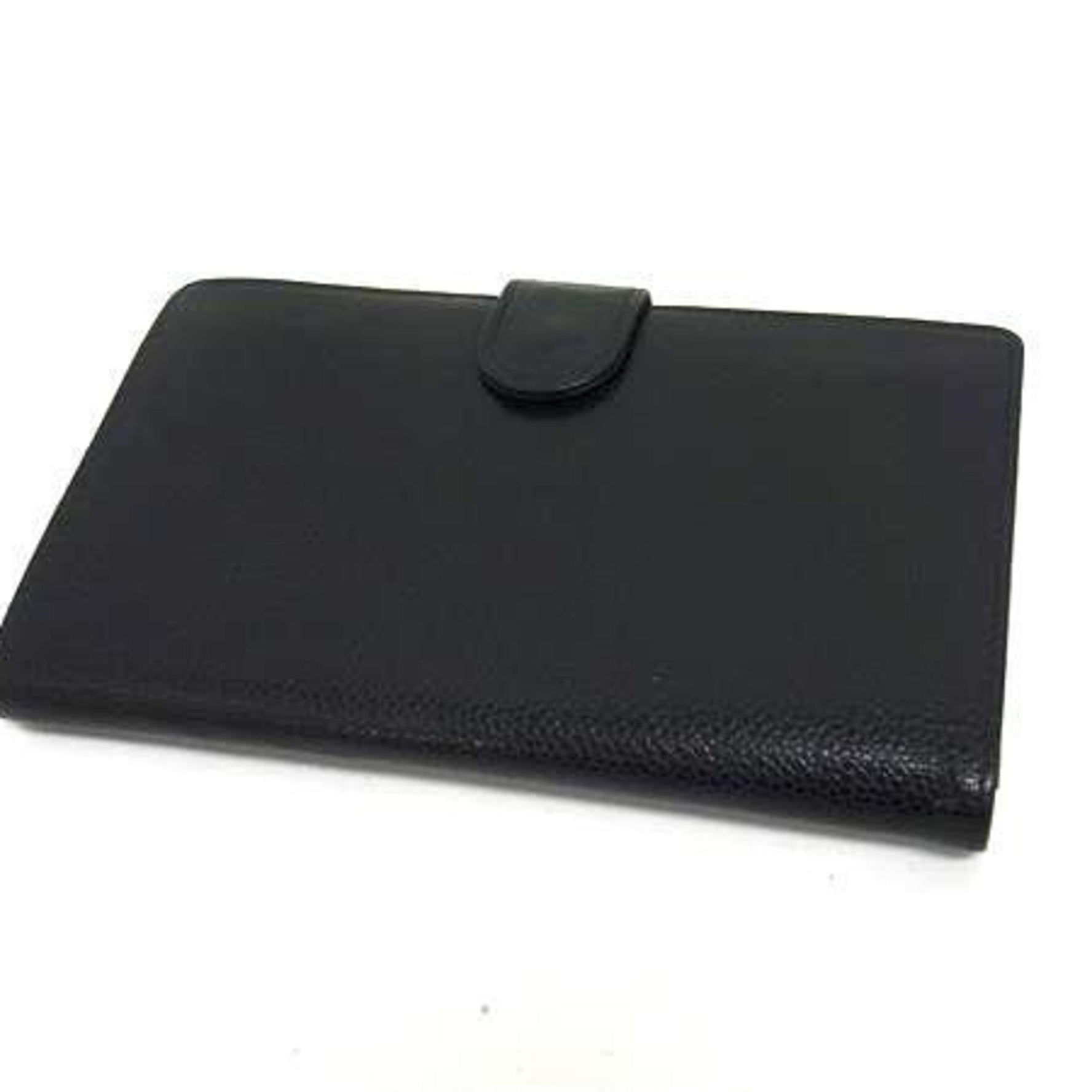 CHANEL Bi-fold Long Wallet Caviar Skin Coco Mark