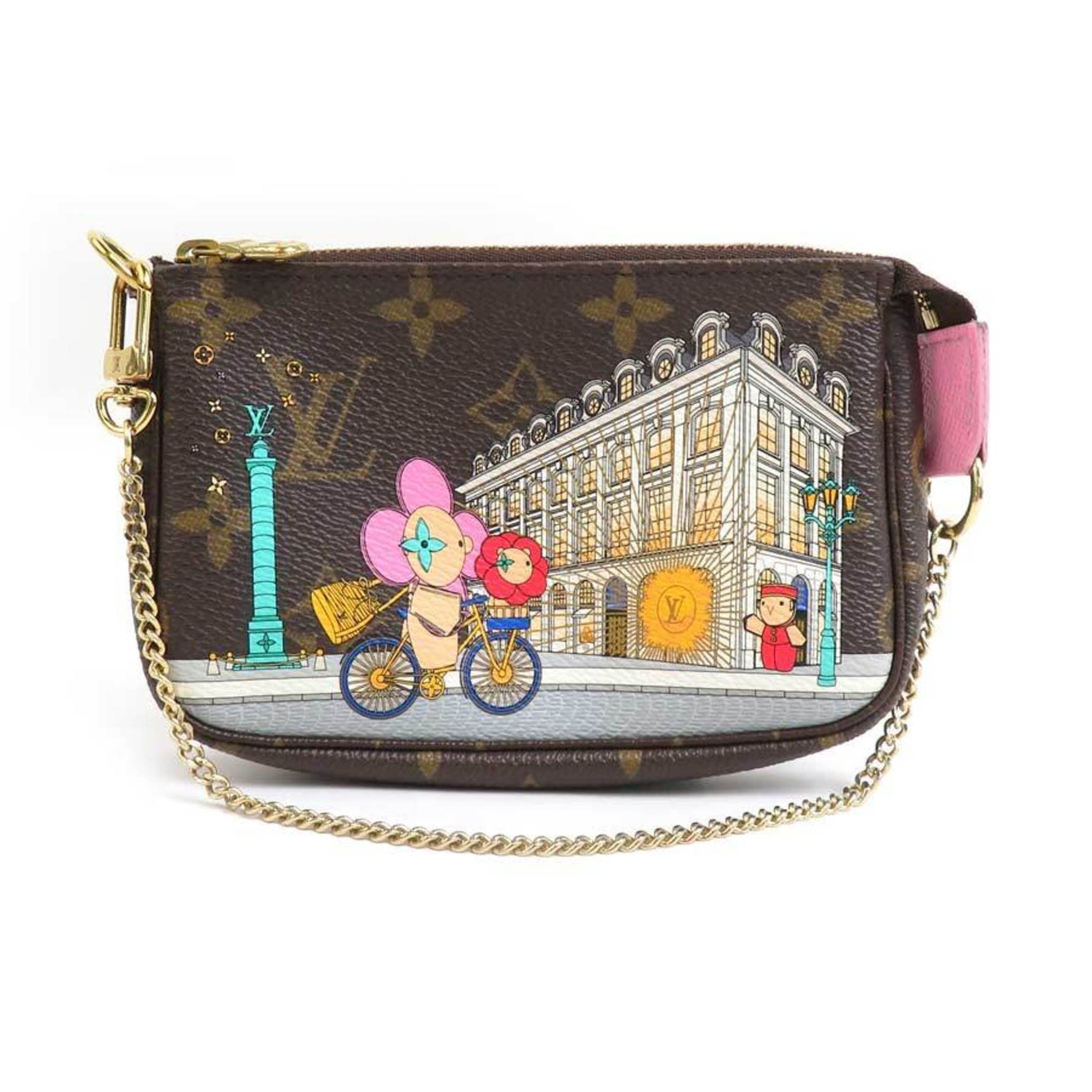 Louis Vuitton Pouch Monogram Vivienne Pochette Accessoires Canvas Brown x Multicolor