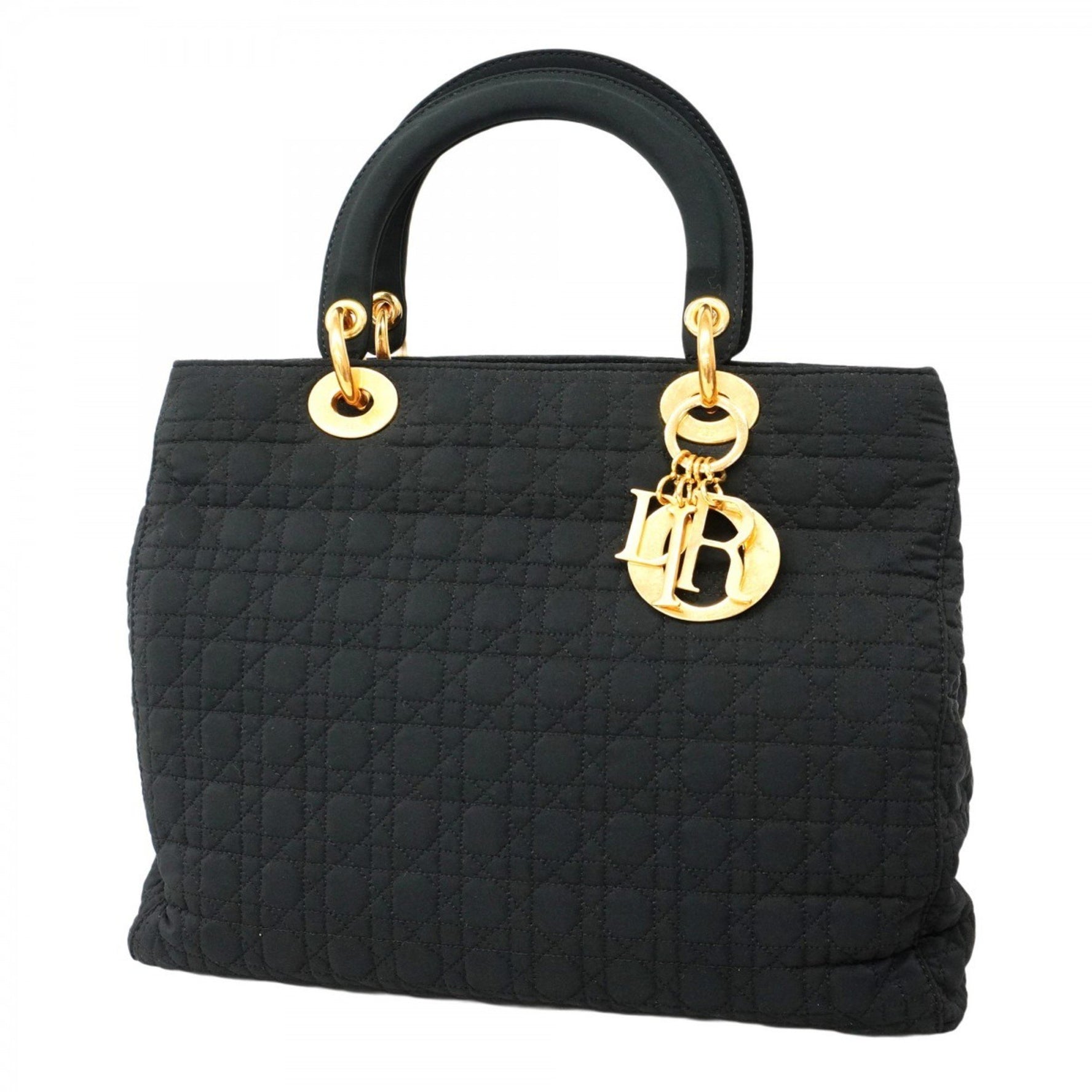 Christian Dior Cannage Lady Handbag in Nylon and