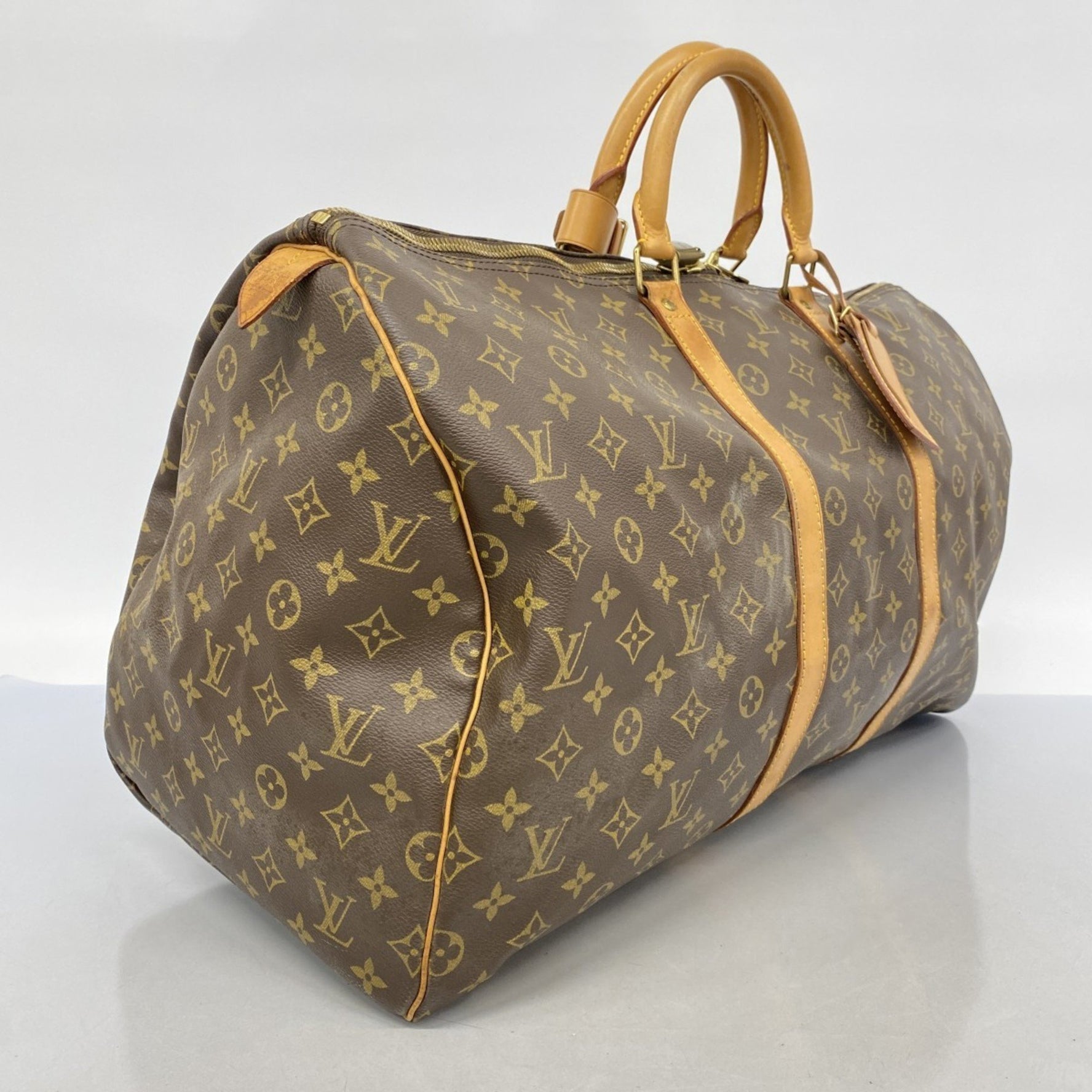 Louis Vuitton Monogram Keepall 55 Boston Bag Men's and