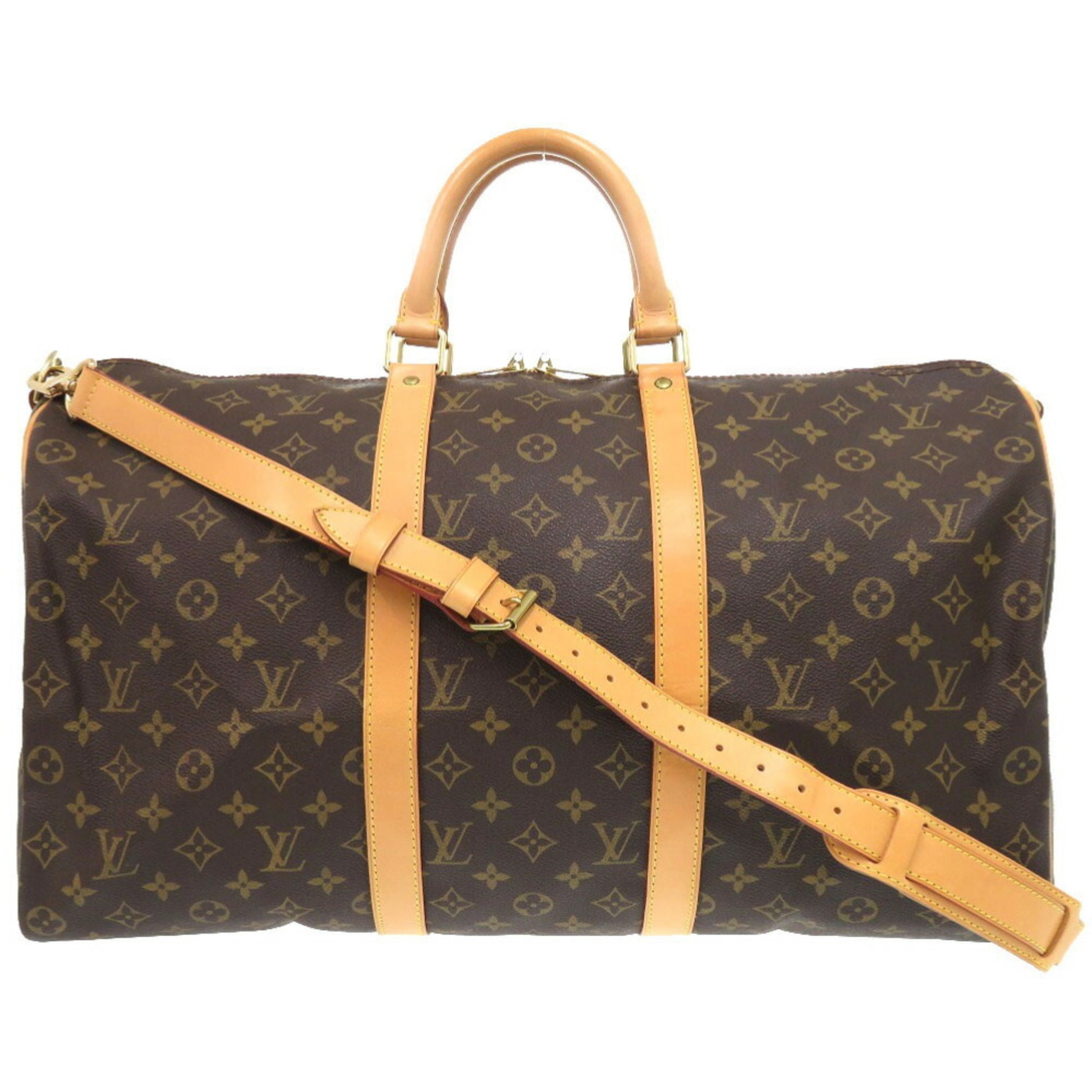 Louis Vuitton Keepall Bandouliere 50 Monogram Boston Bag LV 0676