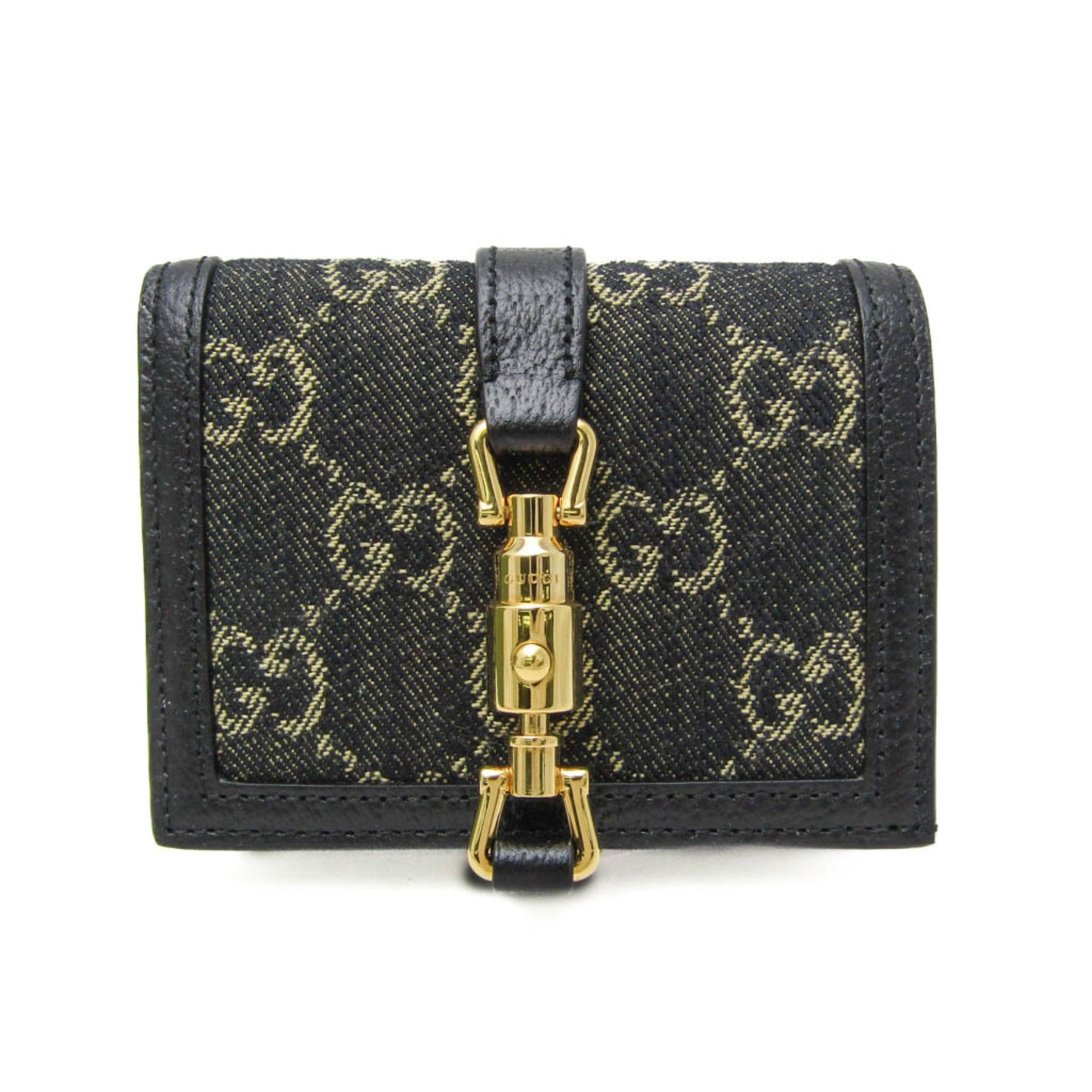 Gucci Jackie 1961 Denim,Leather Wallet (bi-fold)