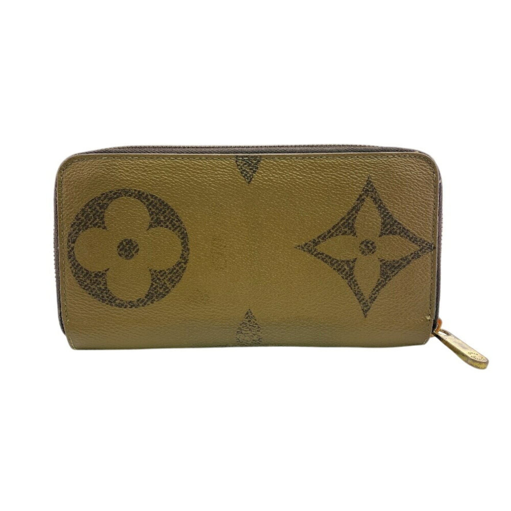 LOUIS VUITTON Zippy Wallet Giant Monogram Reverse Long Beige