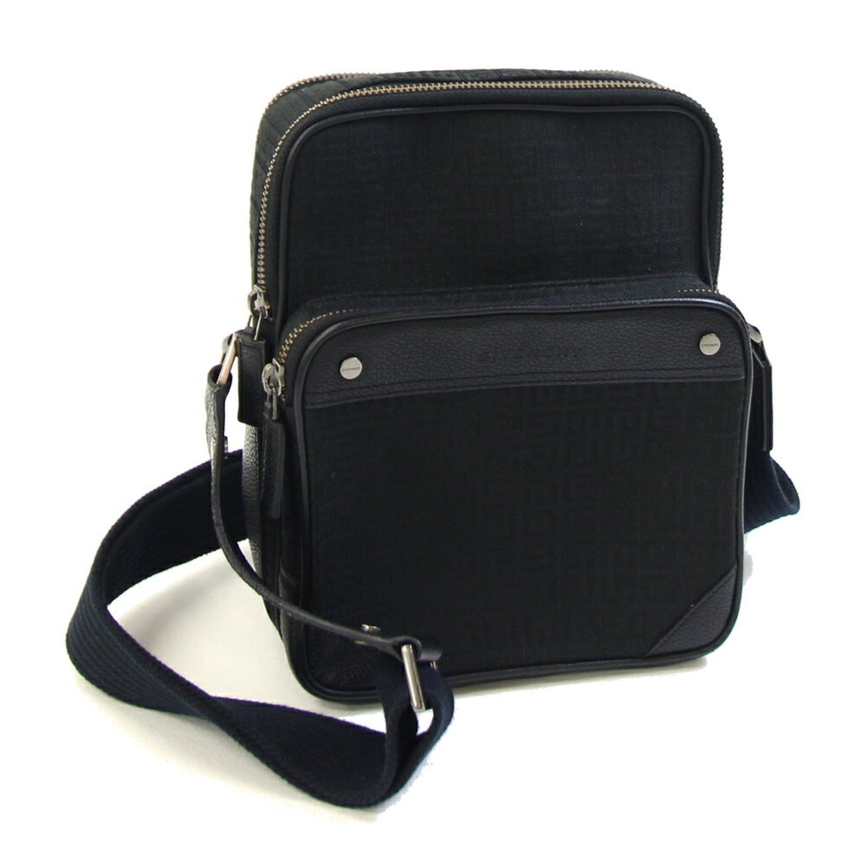 Givenchy Shoulder Bag, Black Canvas and Leather Crossbody Bag for Men
