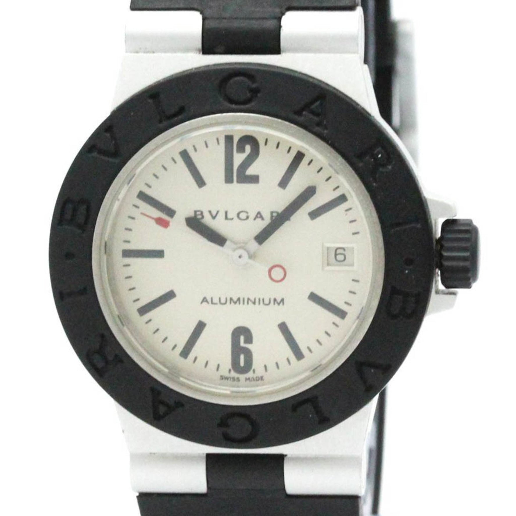 BVLGARI Aluminum Rubber Quartz Ladies Watch AL29A