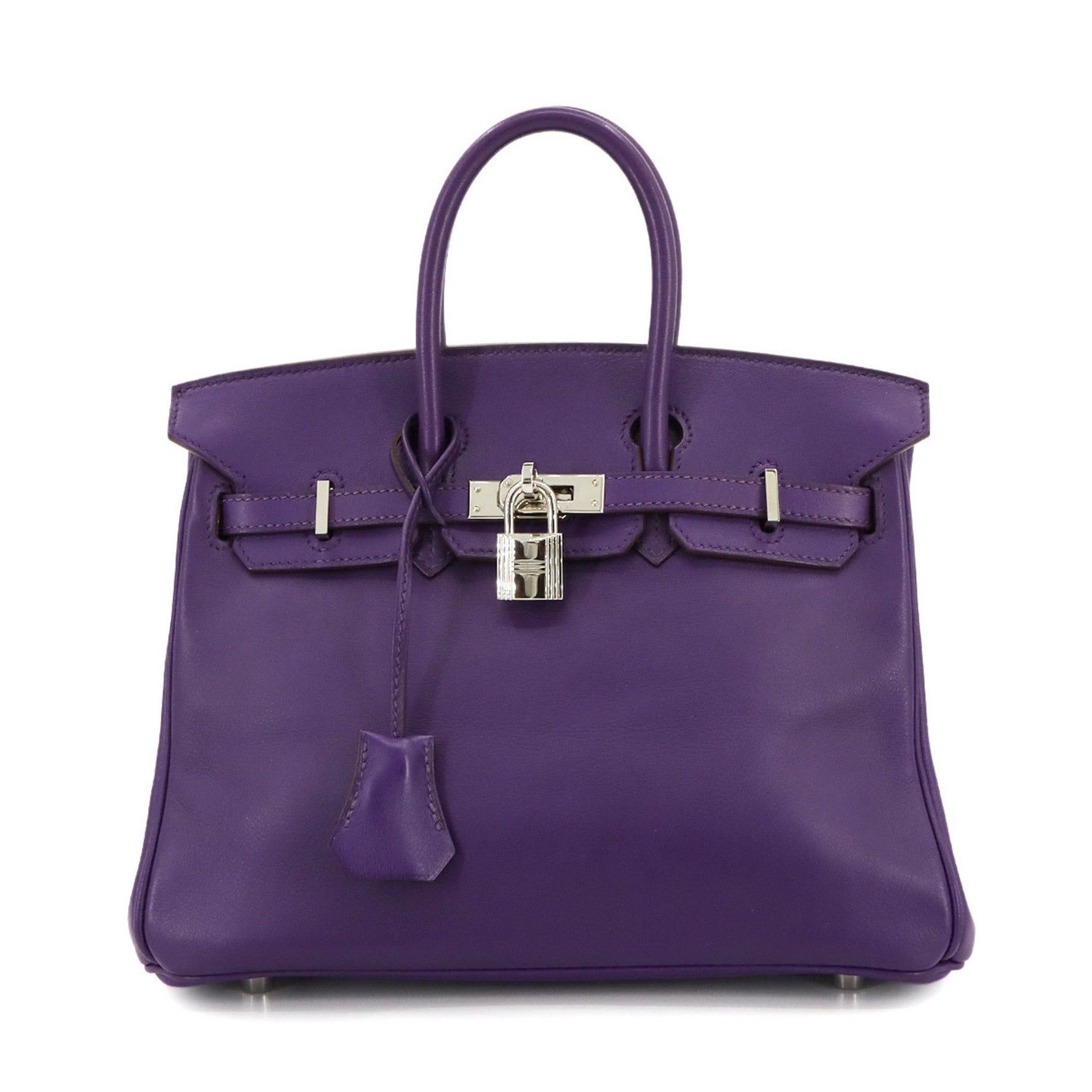 Hermes Hermès Birkin 25 Swift Ultra Violet with N Stamp and Silver Hardware