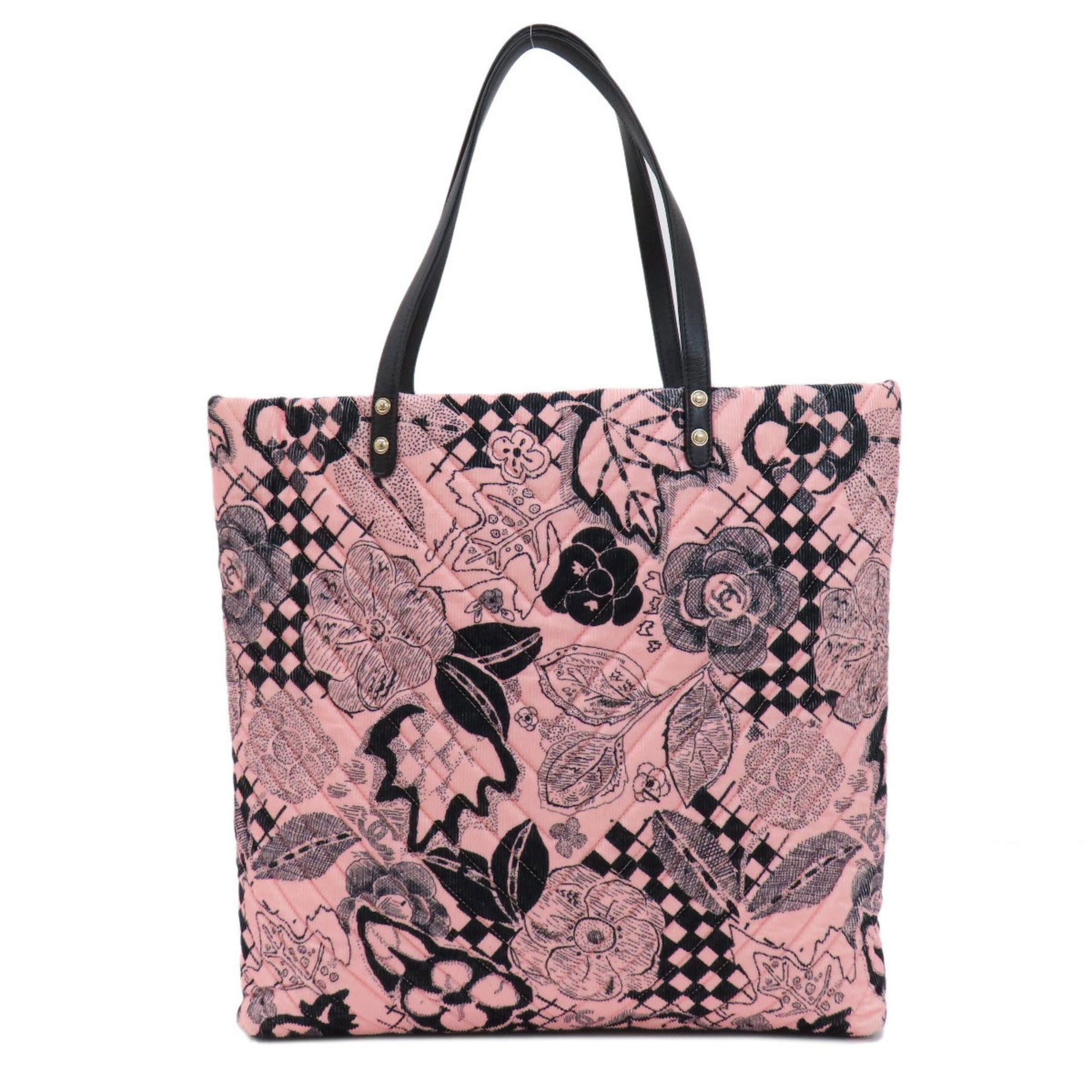 CHANEL Camellia Tote Bag Cotton