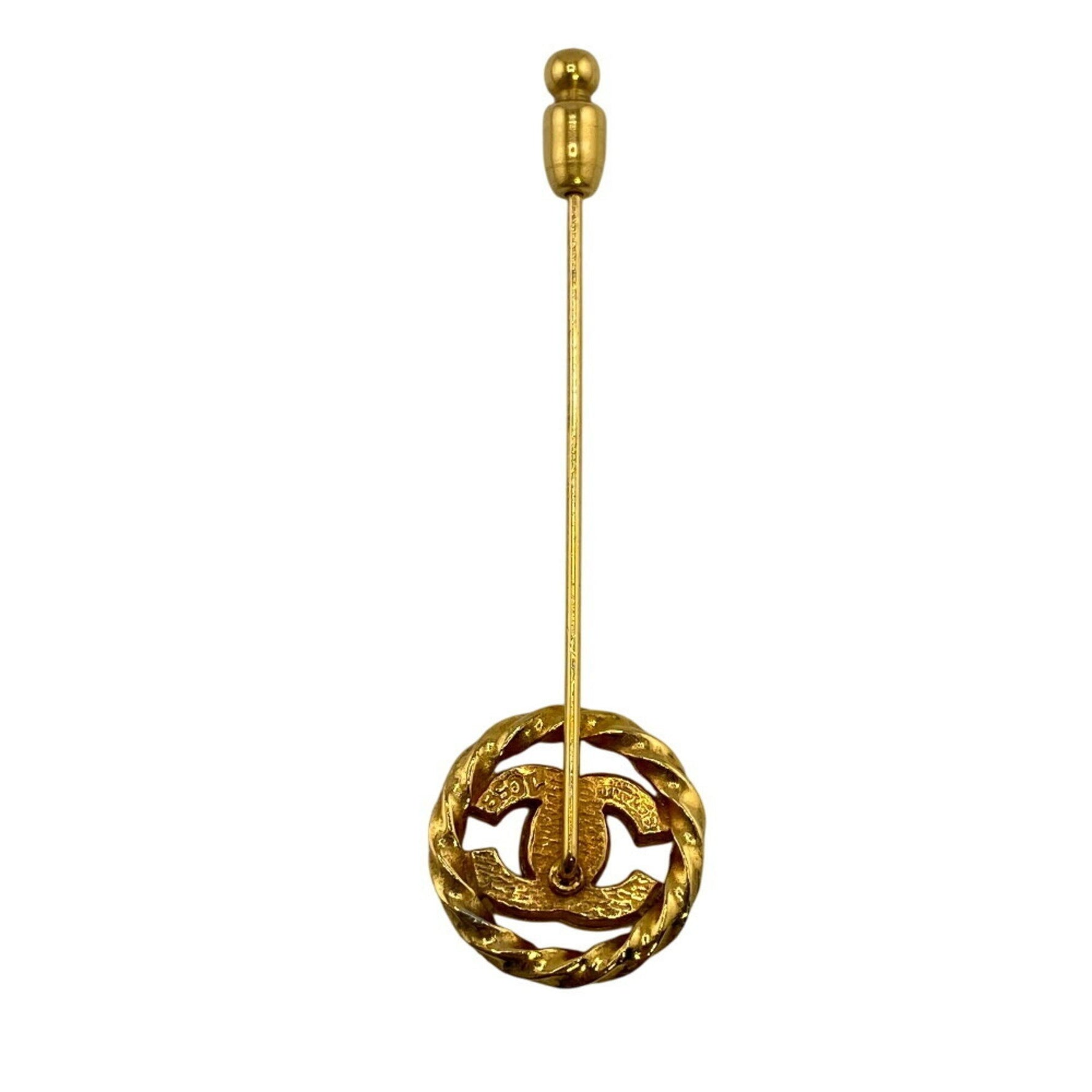 CHANEL Coco Mark Pin Brooch 1058 Unisex
