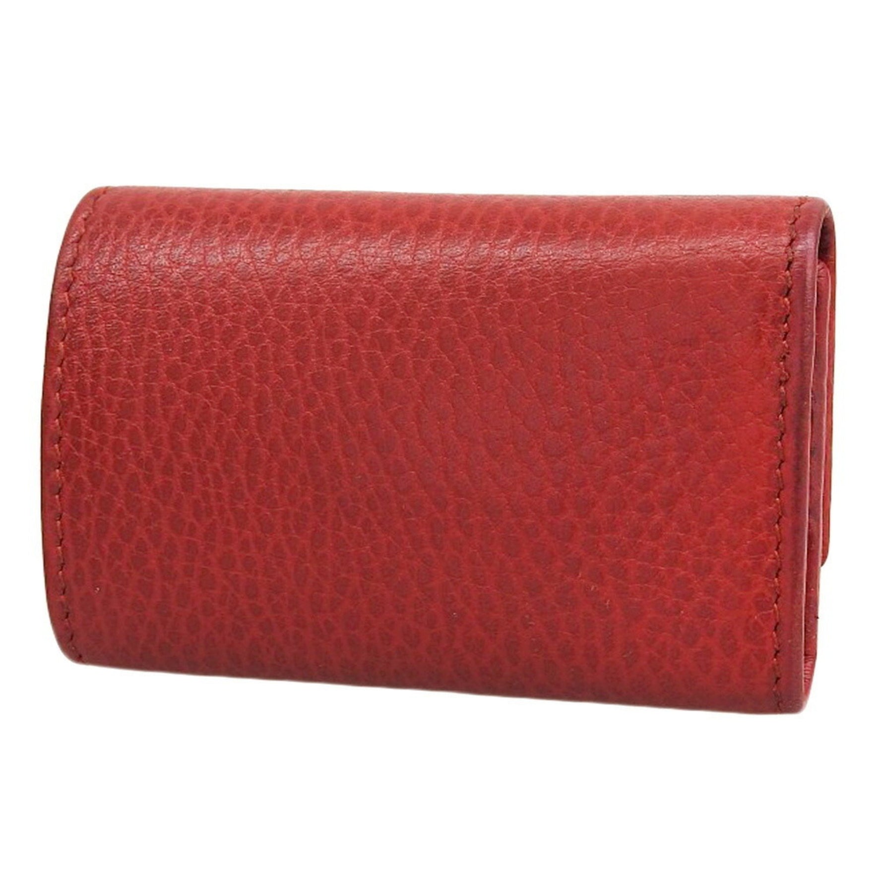 Gucci GG Marmont Key Case 2149, Holder, Leather, Red