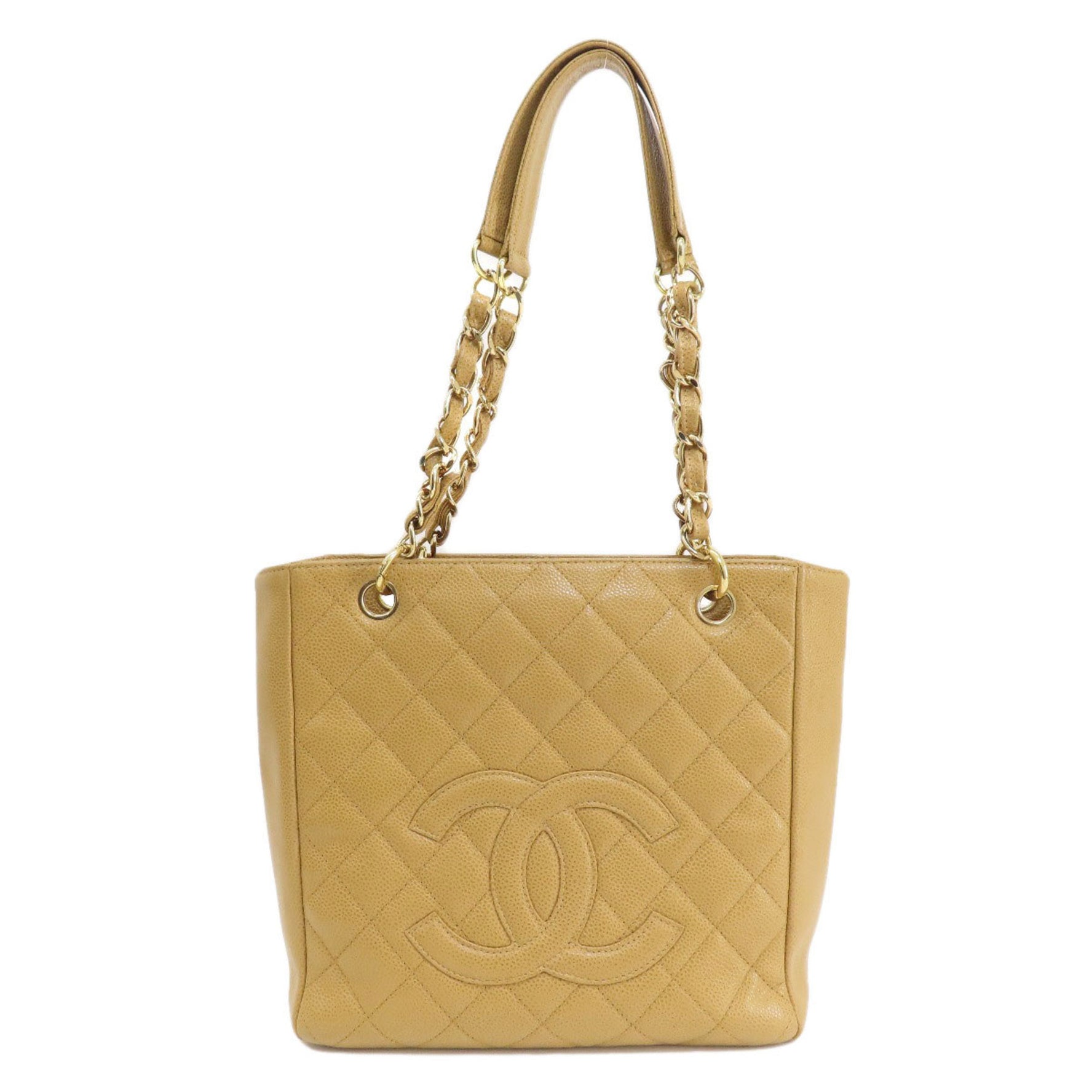 CHANEL Chain Bag Matelasse Tote Caviar Skin