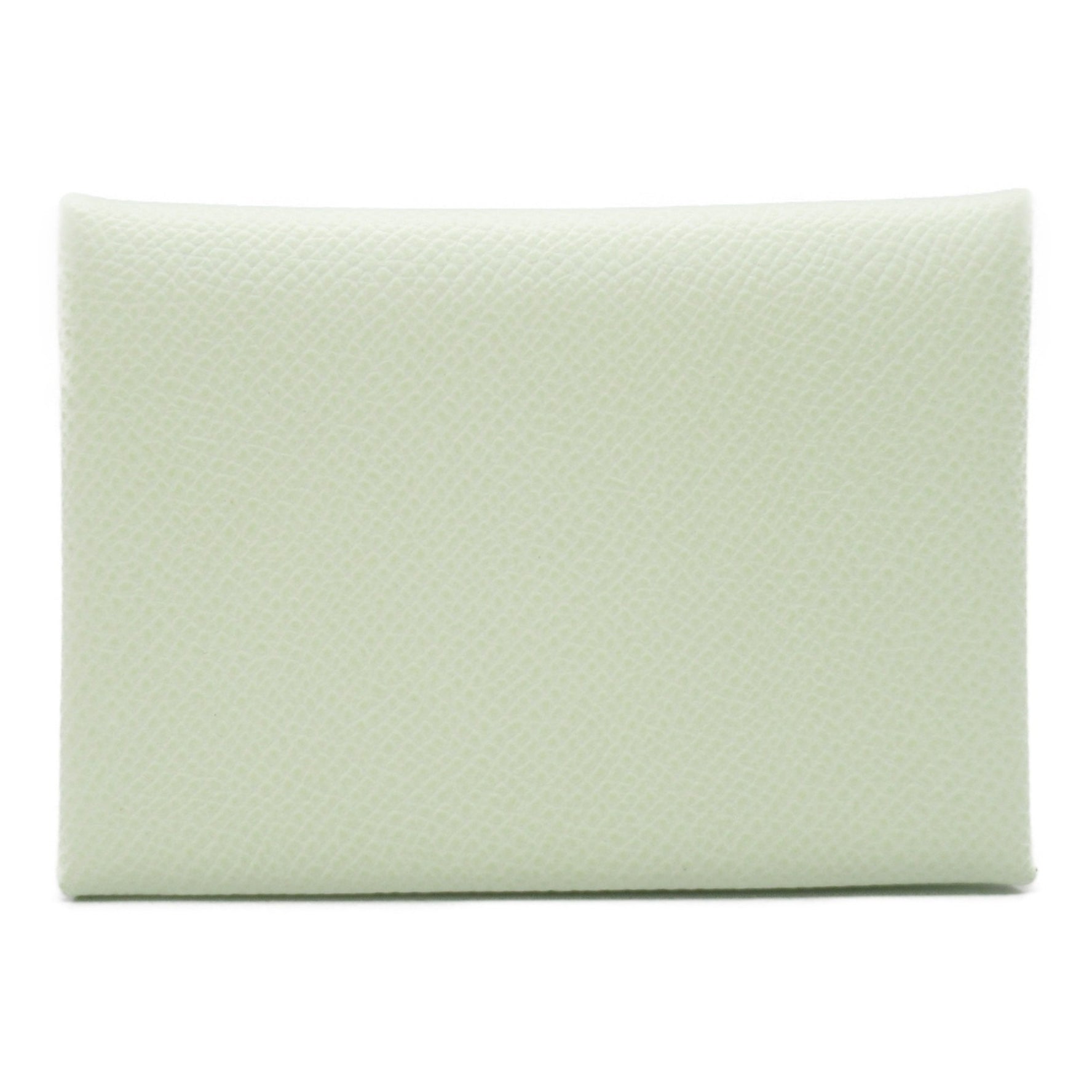Hermes Calvi Duo Verso Business Card Holder/Card Case Leather Epsom Vert Ecca