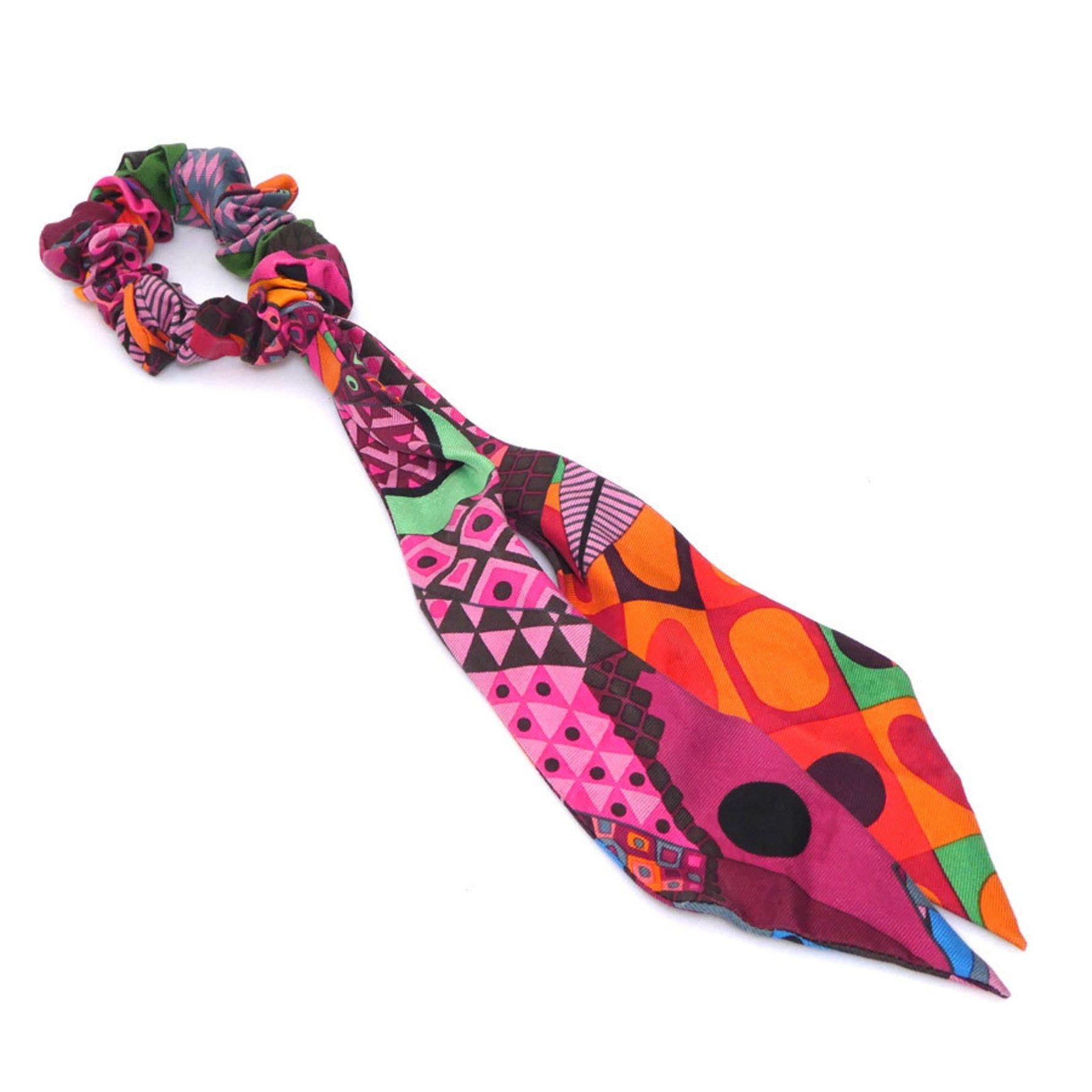 Hermes Hermès Bella Silk Scrunchie Hair Accessory, Multicolor