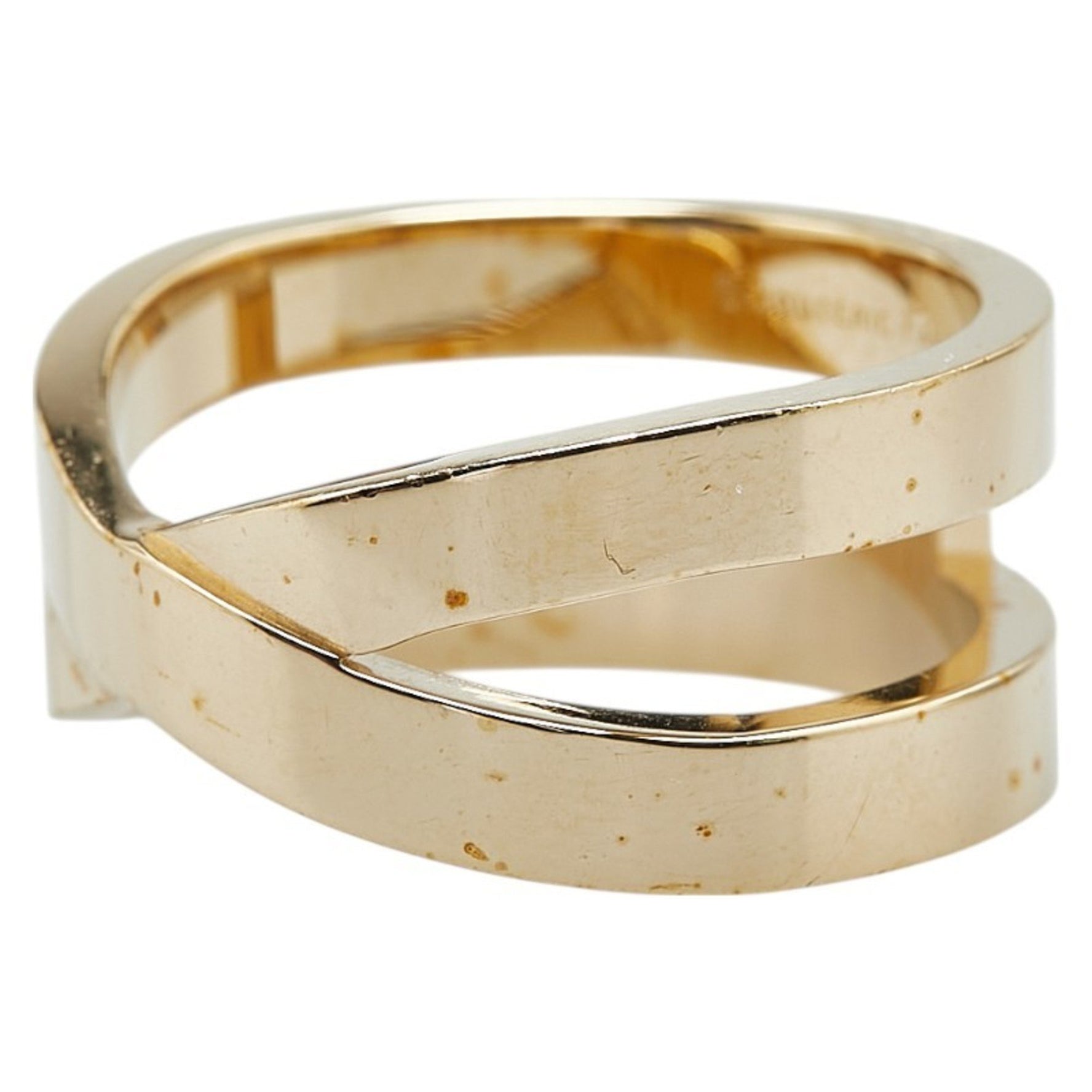 Hermes Ribbon Scarf Ring Plated