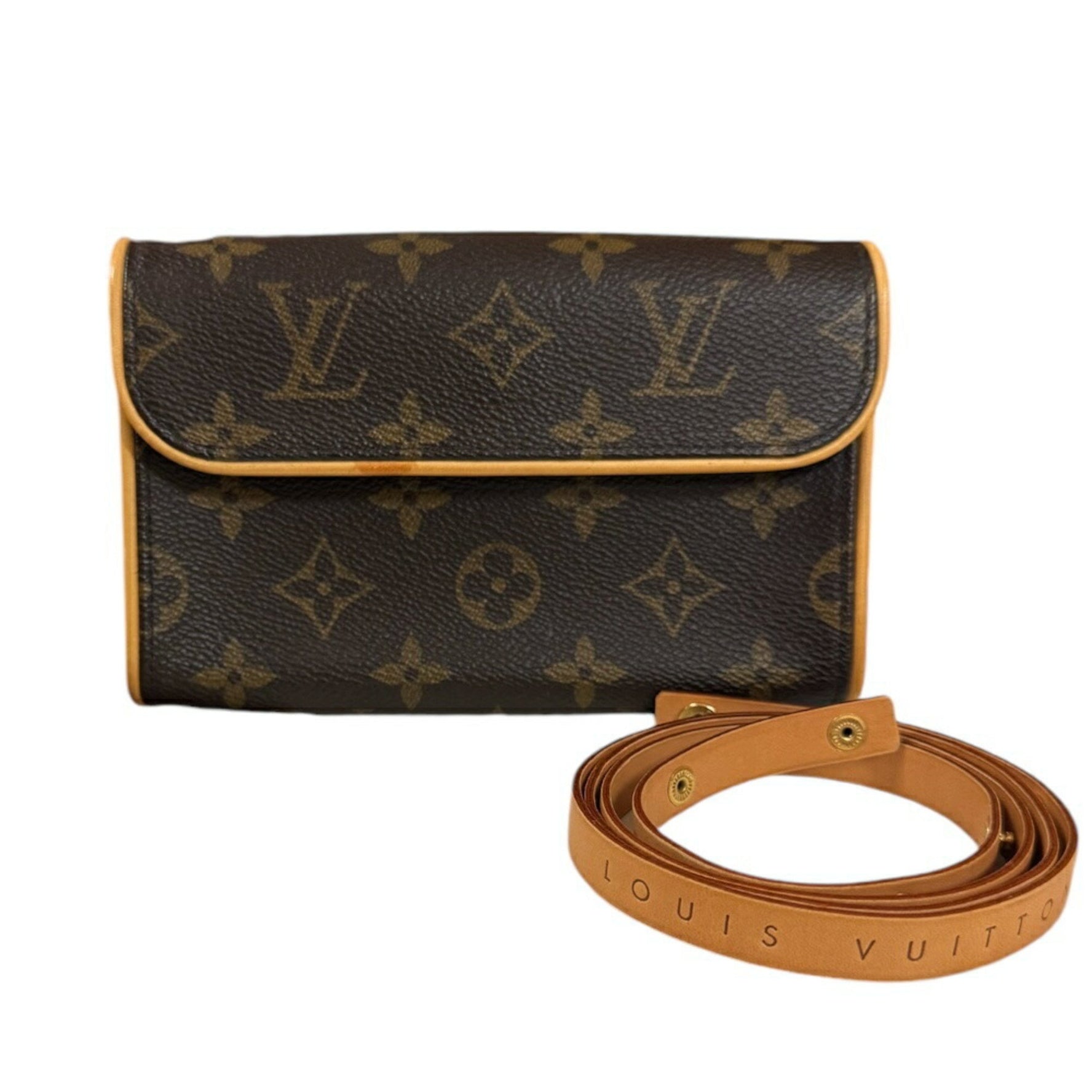 Louis Vuitton Pochette Florentine Monogram Handbag Canvas