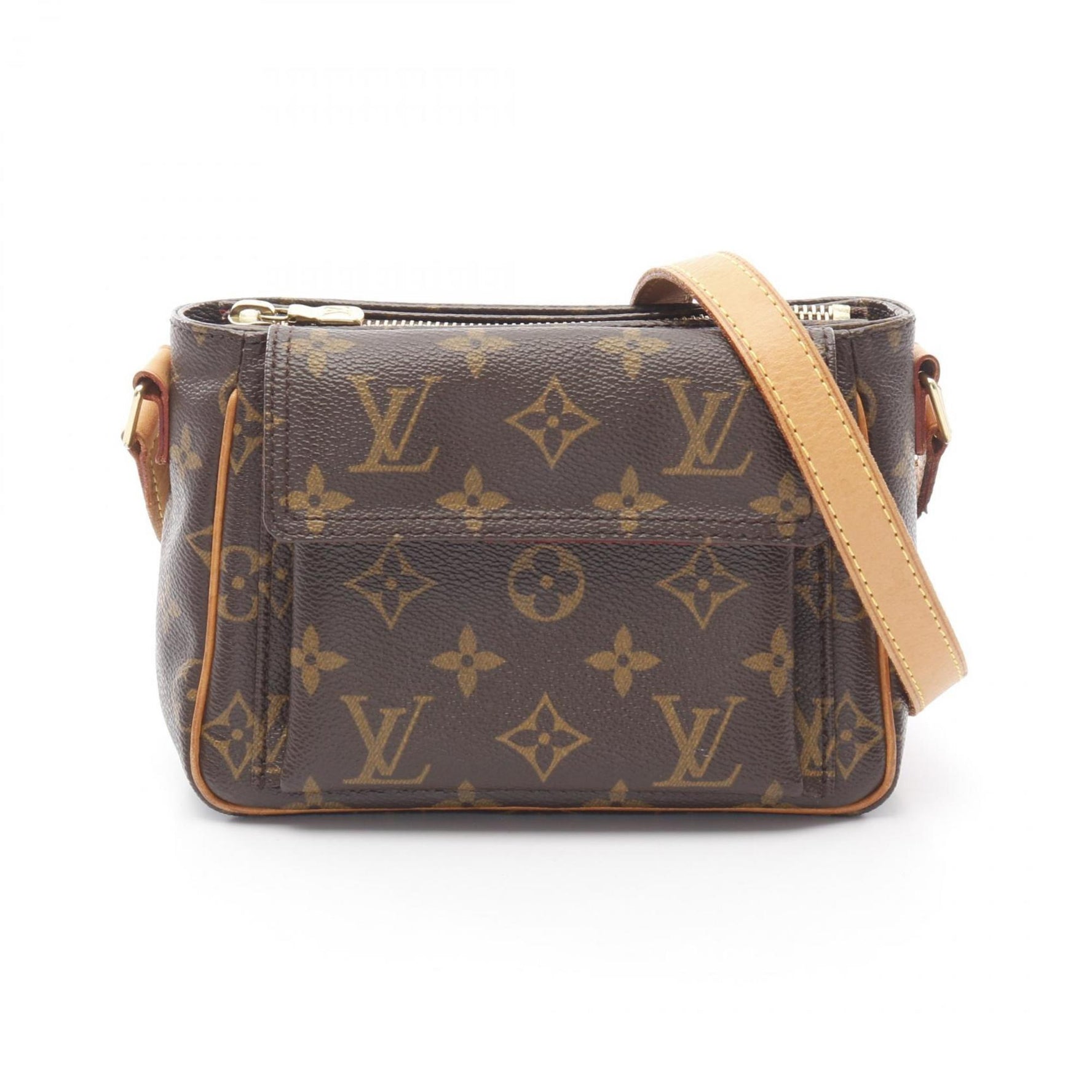 Louis Vuitton Viva Cite PM Shoulder Bag in Coated Canvas and Leather with Monogram Design