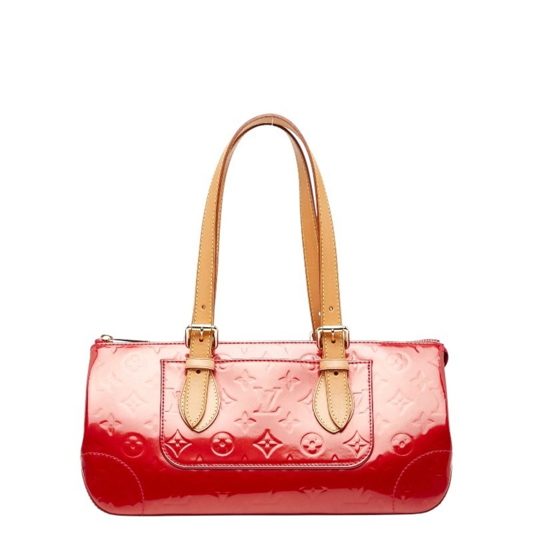 Louis Vuitton Monogram Vernis Rosewood Avenue Shoulder Bag Pomme d'Amour Red Patent Leather LOUIS VUITTON