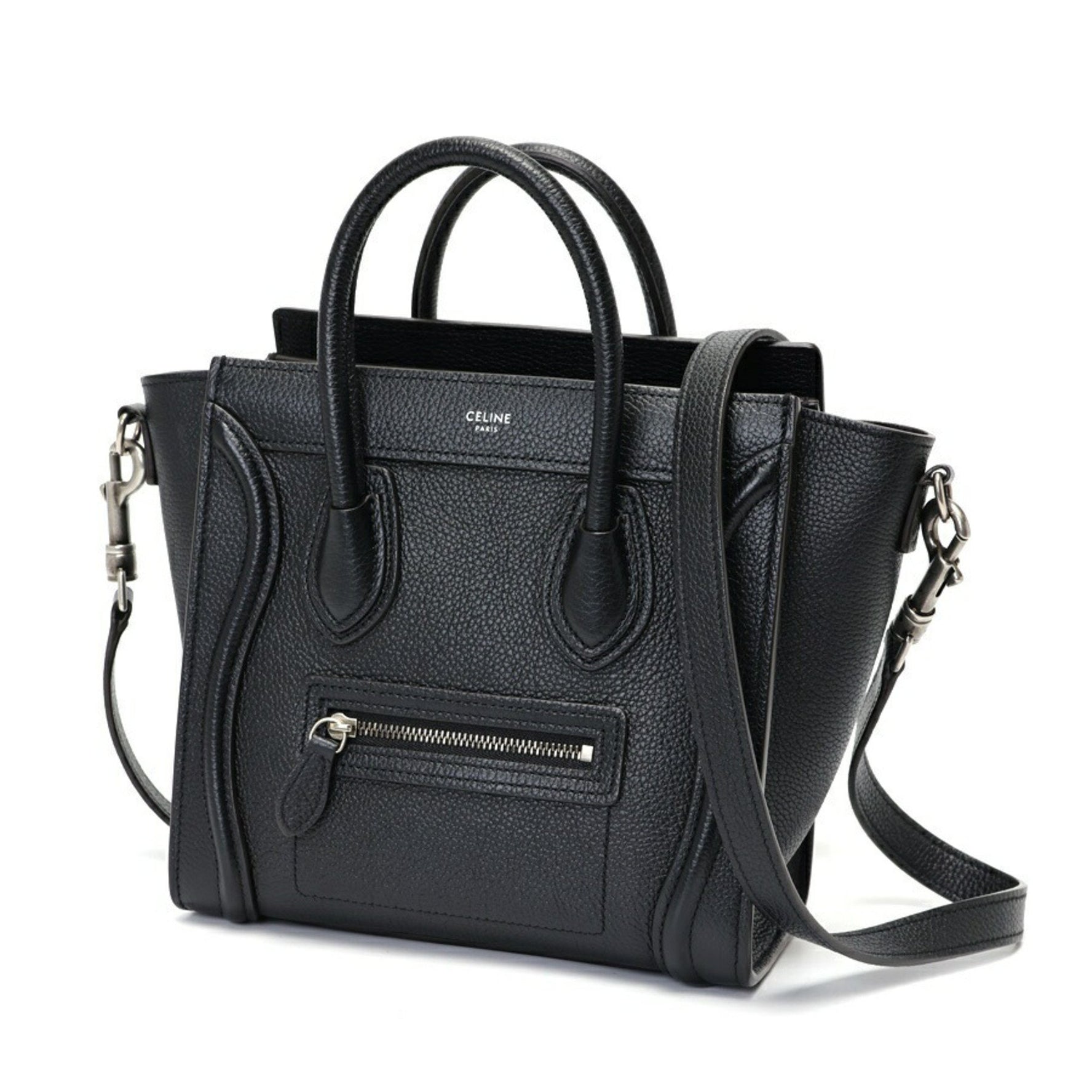 CELINE Luggage Nano Shoulder Bag Calfskin