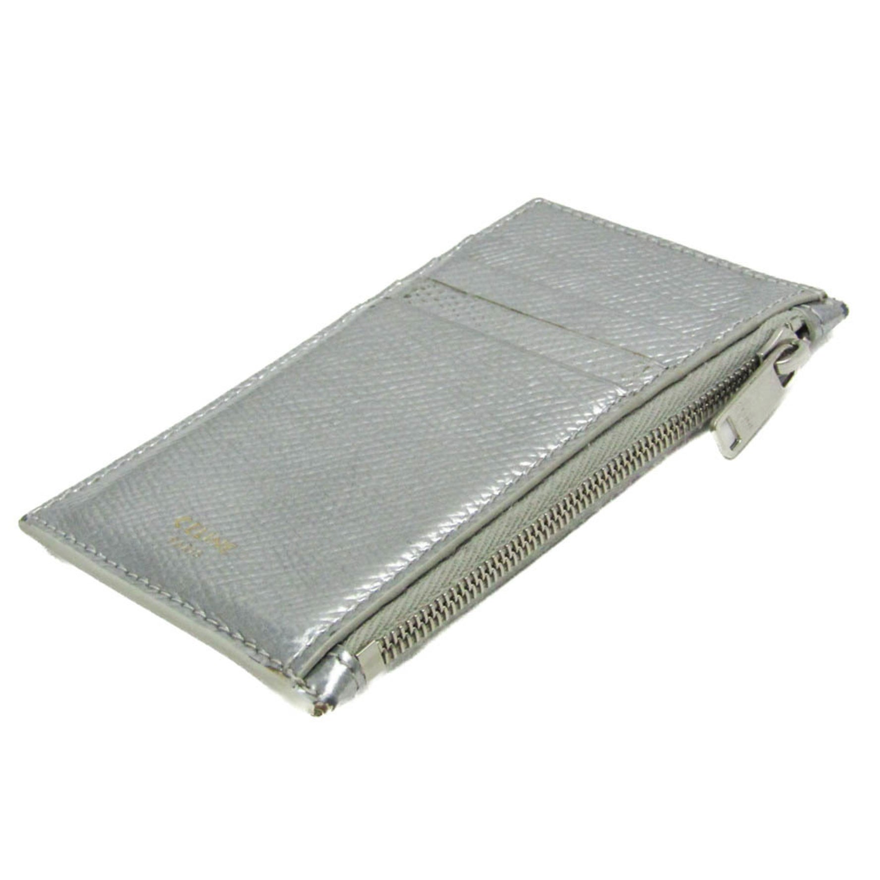 Celine Compact Zipped Card Holder Leather Card Case
