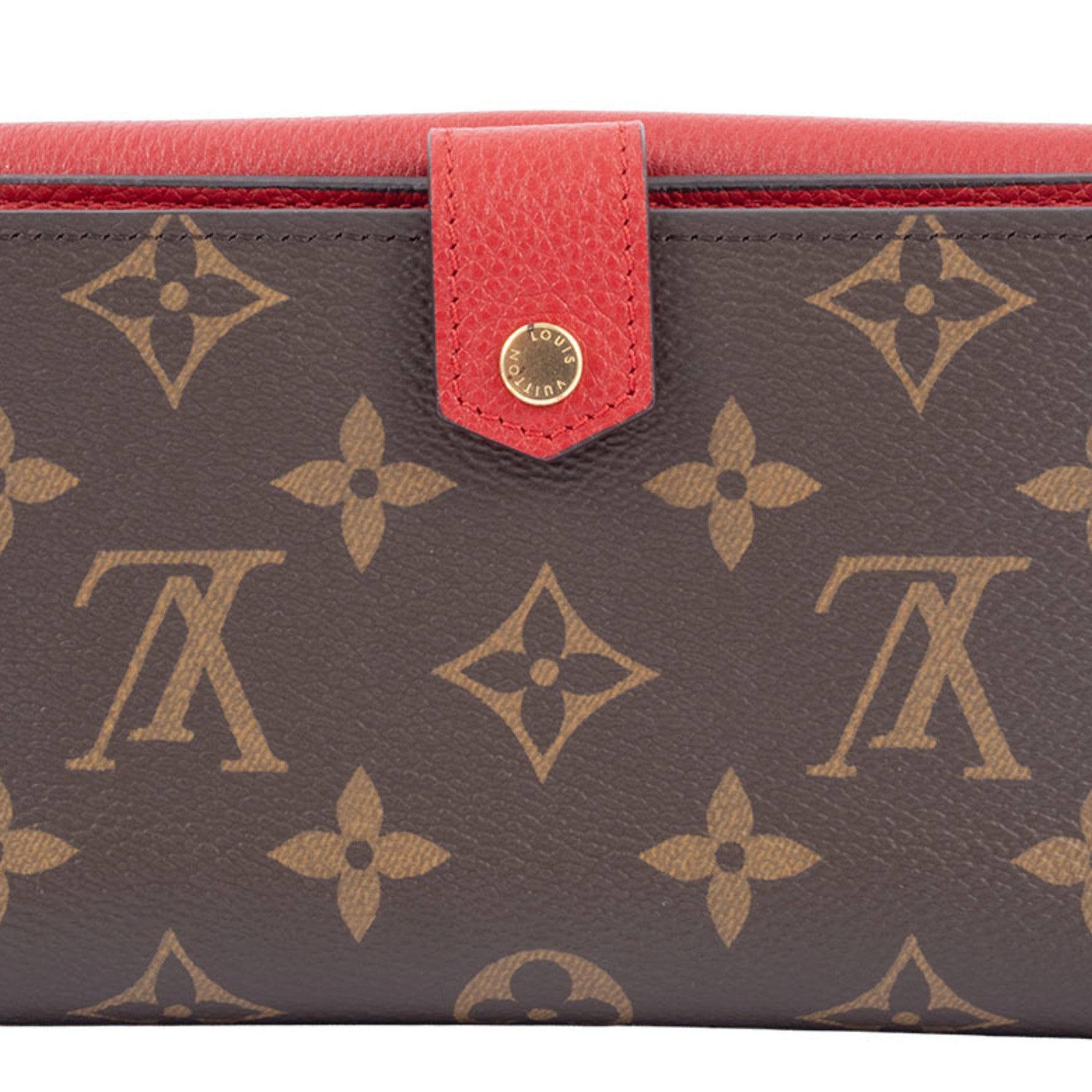 Louis Vuitton Portefeuille Pallas Compact Bi-fold Wallet Monogram Red